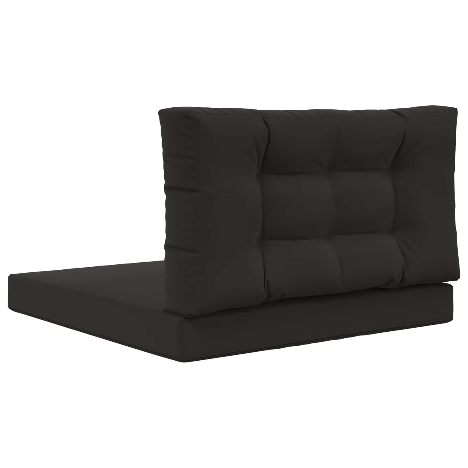 Cuscino per divano da esterno Poliestere Nero 80 x 80 cm