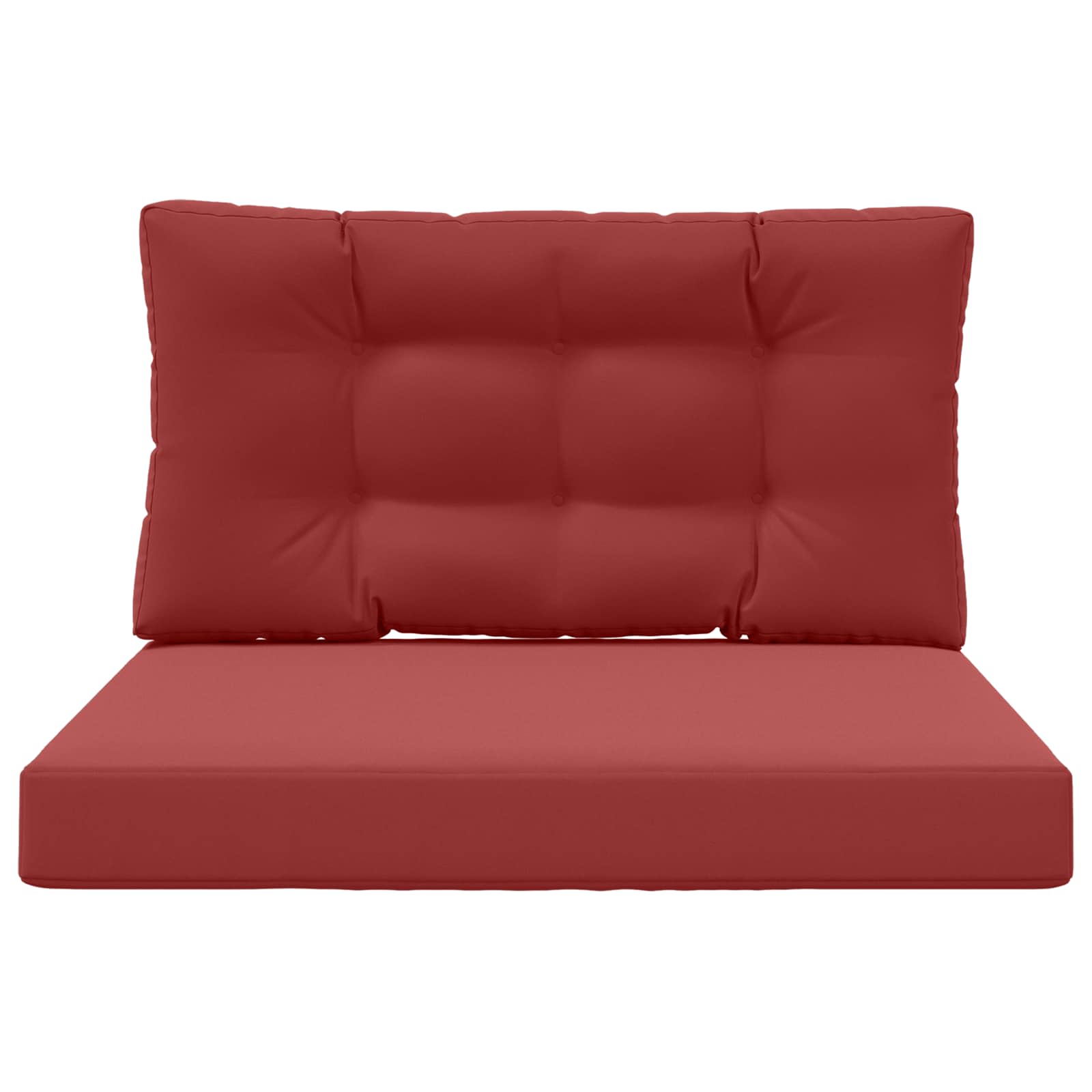 Cuscino per divano da esterno Poliestere Rosso vino 80 x 80 cm