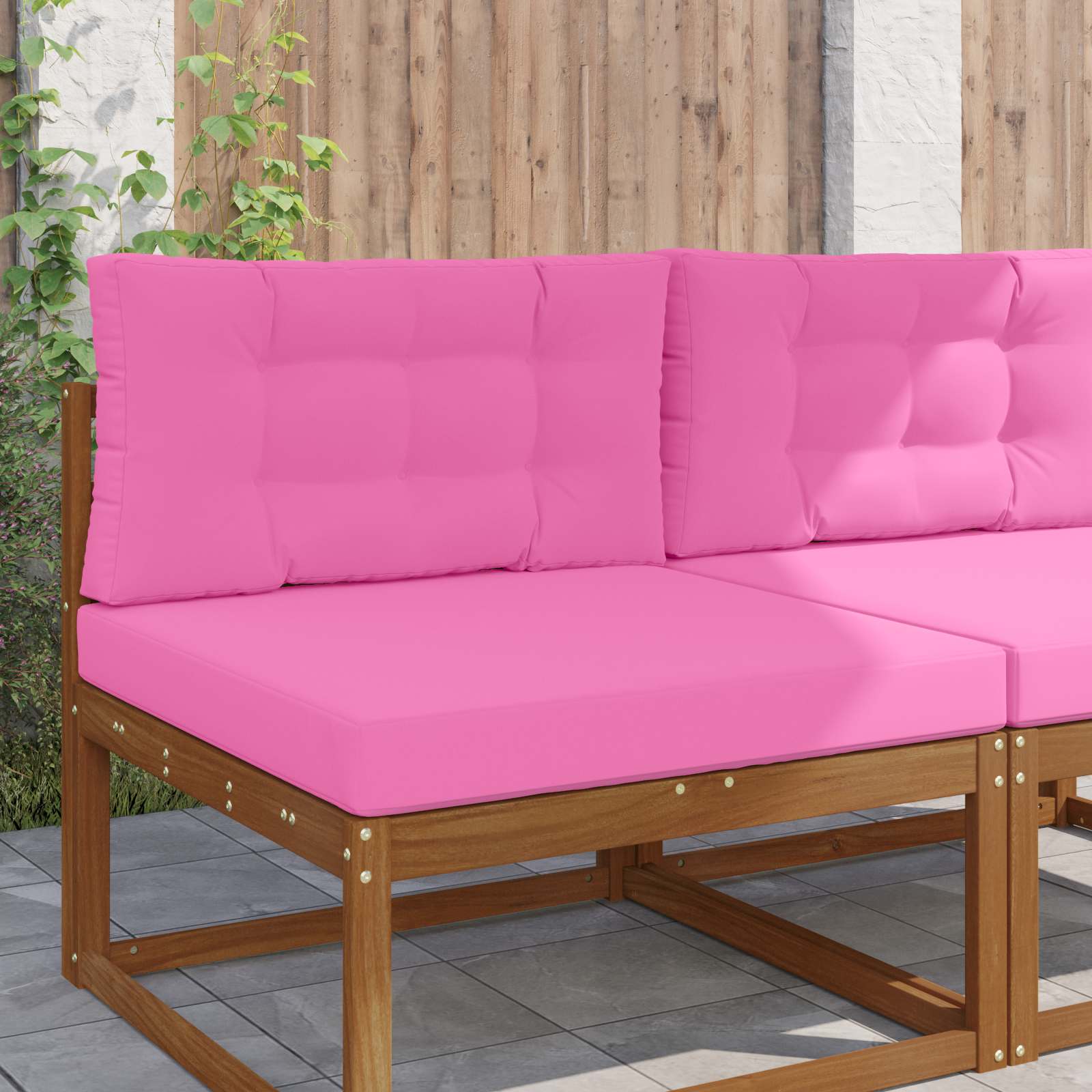 Cuscino per divano da esterno Poliestere Rosa 80 x 80 cm