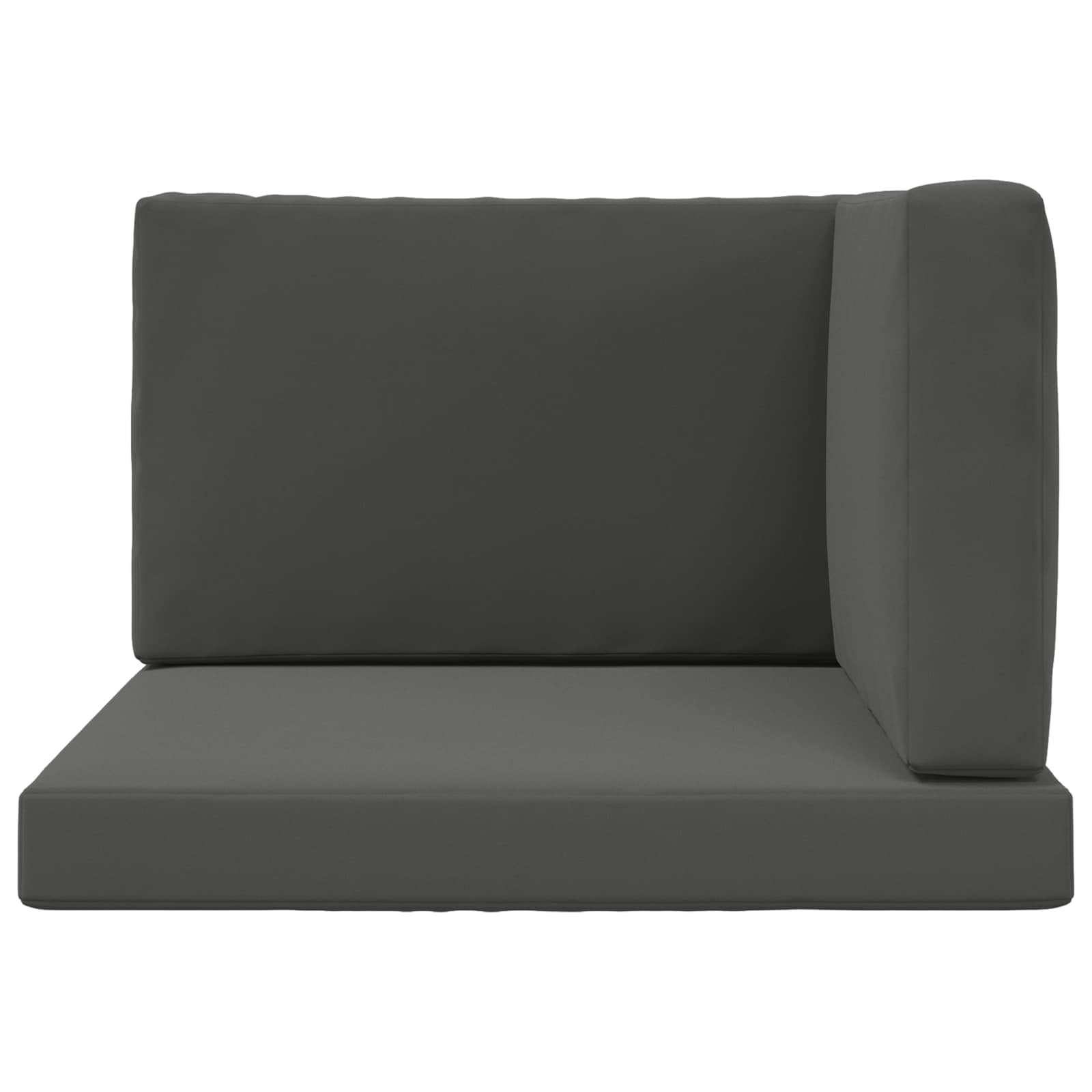 Cuscino per divano da esterno Poliestere Antracite 80 x 80 cm