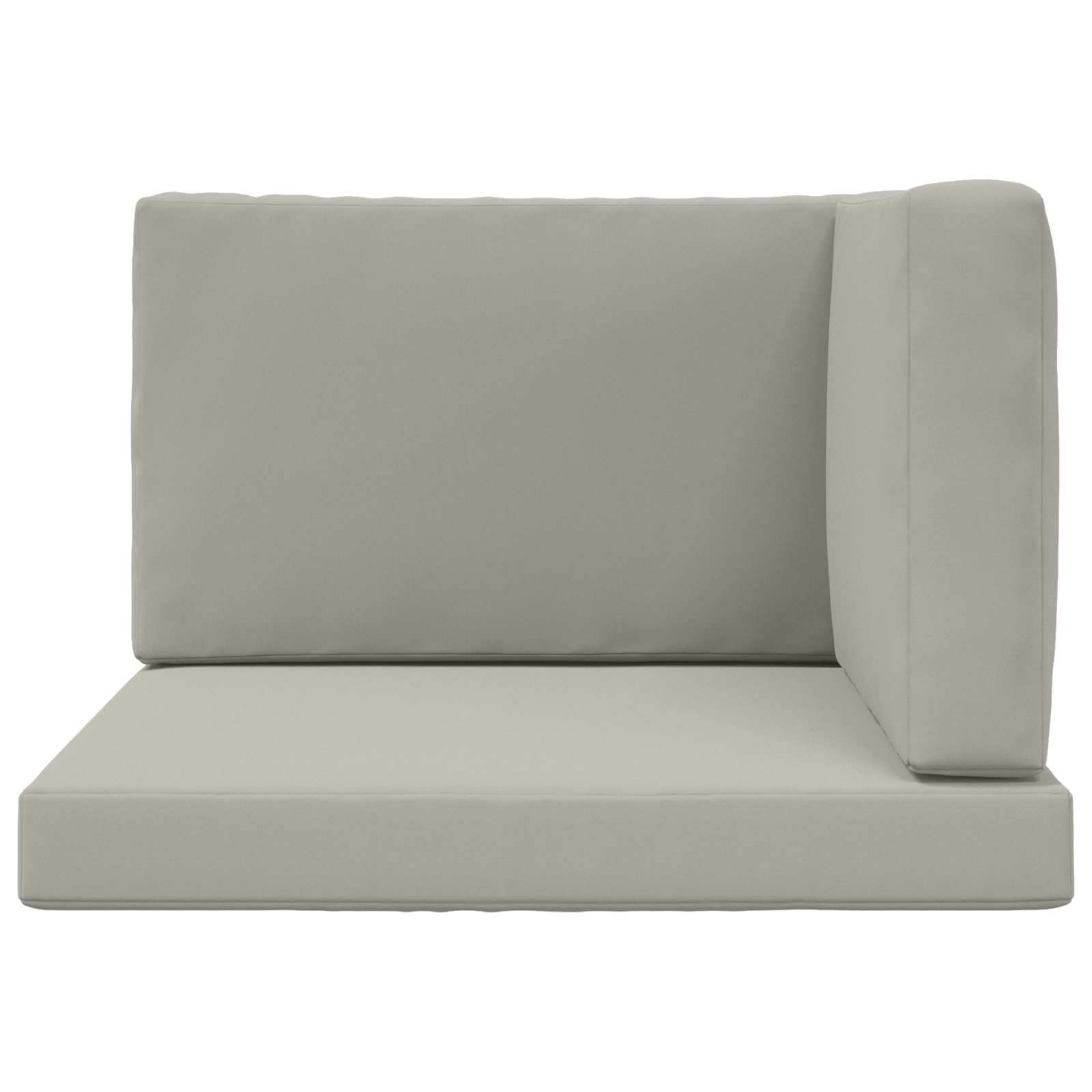 Cuscino per divano da esterno Poliestere Grigio 80 x 80 cm