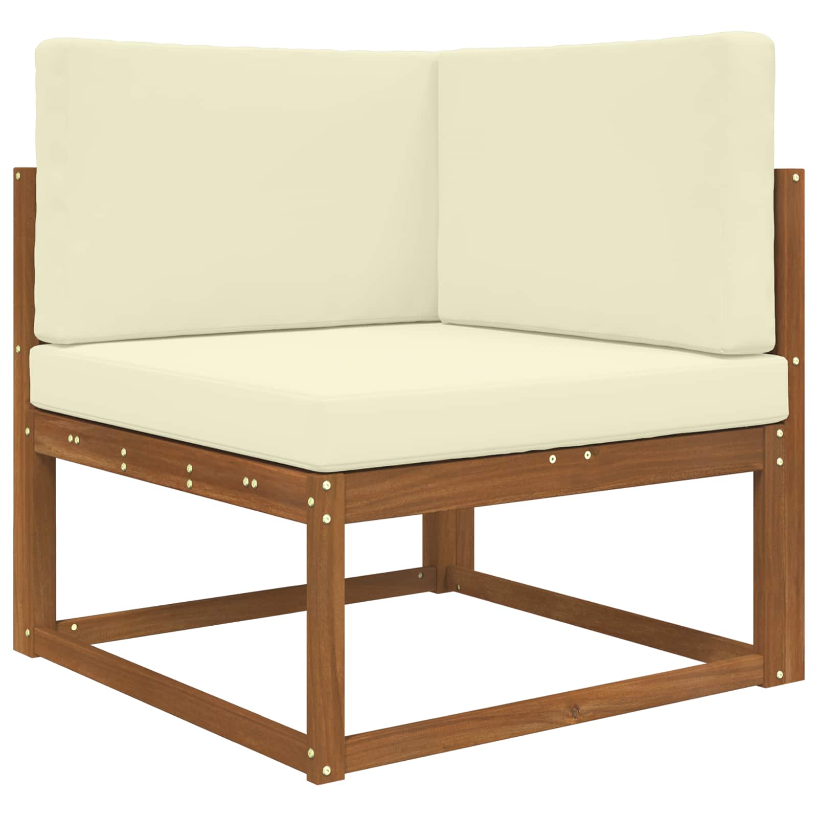 Cuscino per divano da esterno Poliestere Crema 80 x 80 cm