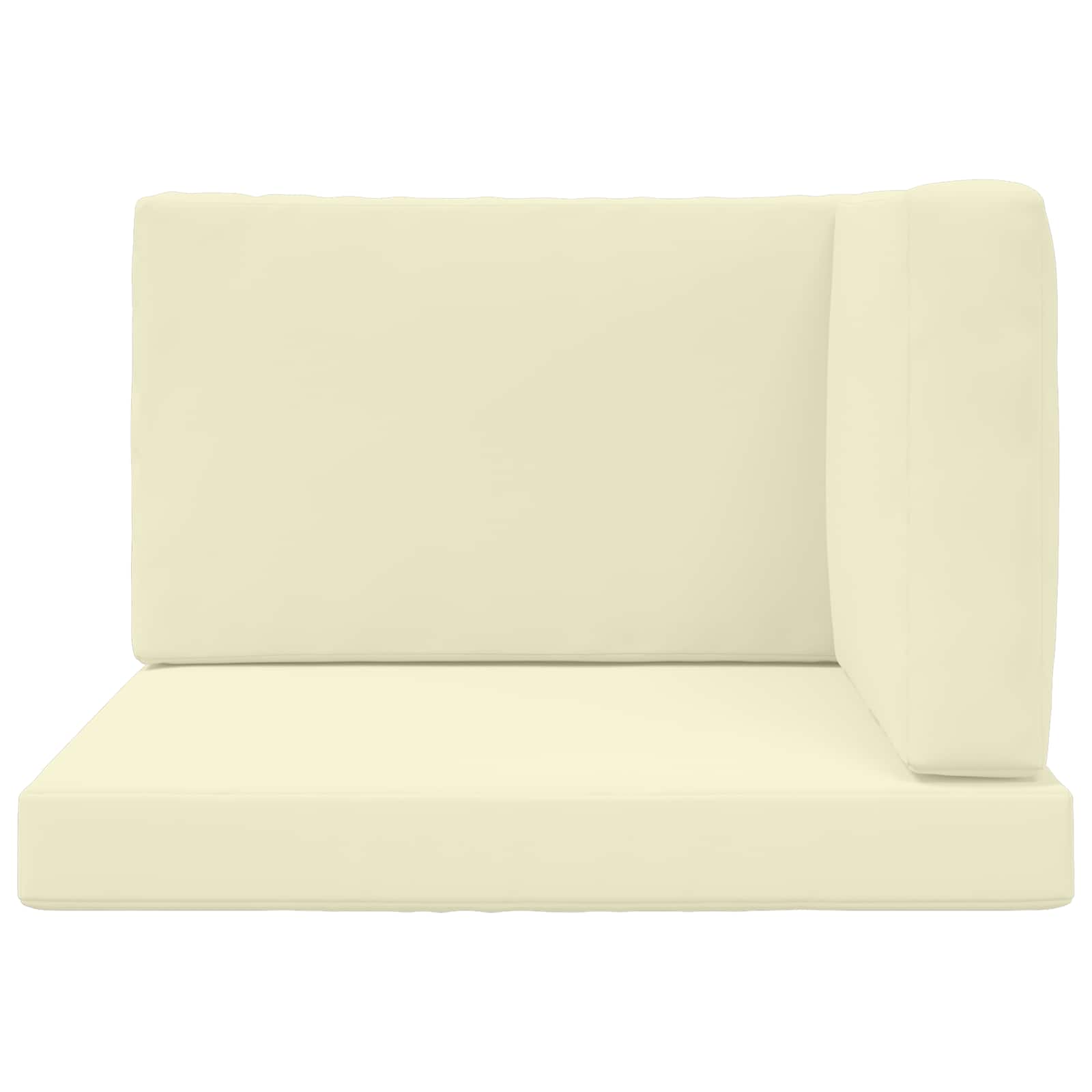 Cuscino per divano da esterno Poliestere Crema 80 x 80 cm