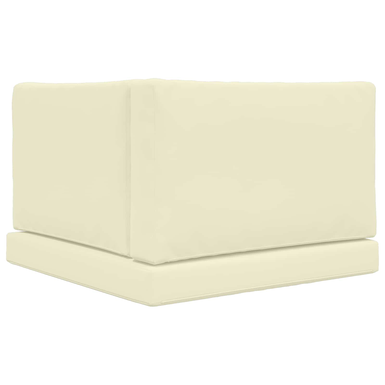 Cuscino per divano da esterno Poliestere Crema 80 x 80 cm