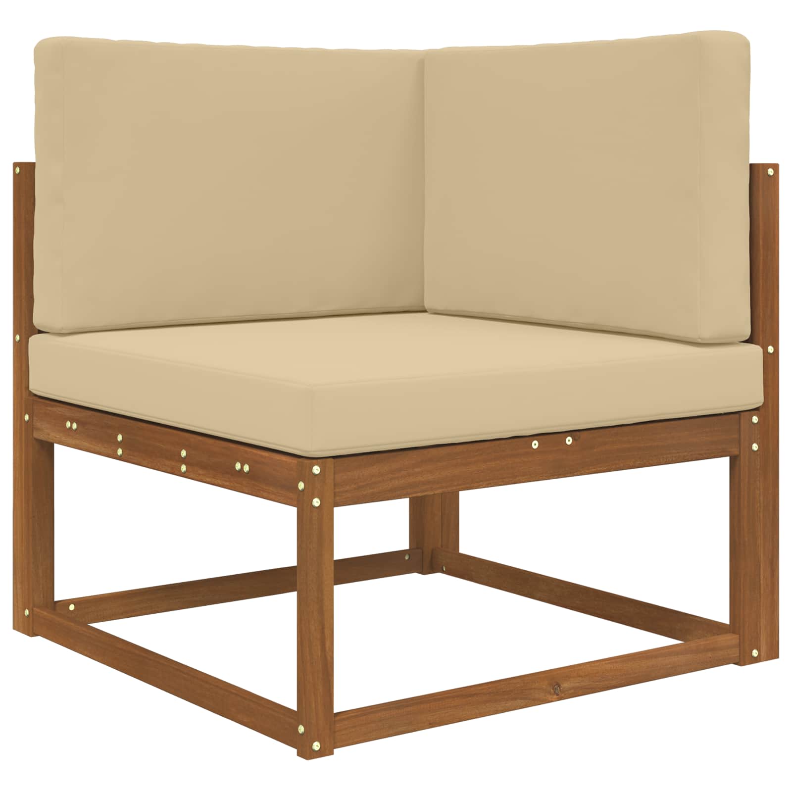 Cuscino per divano da esterno Poliestere Beige 80 x 80 cm