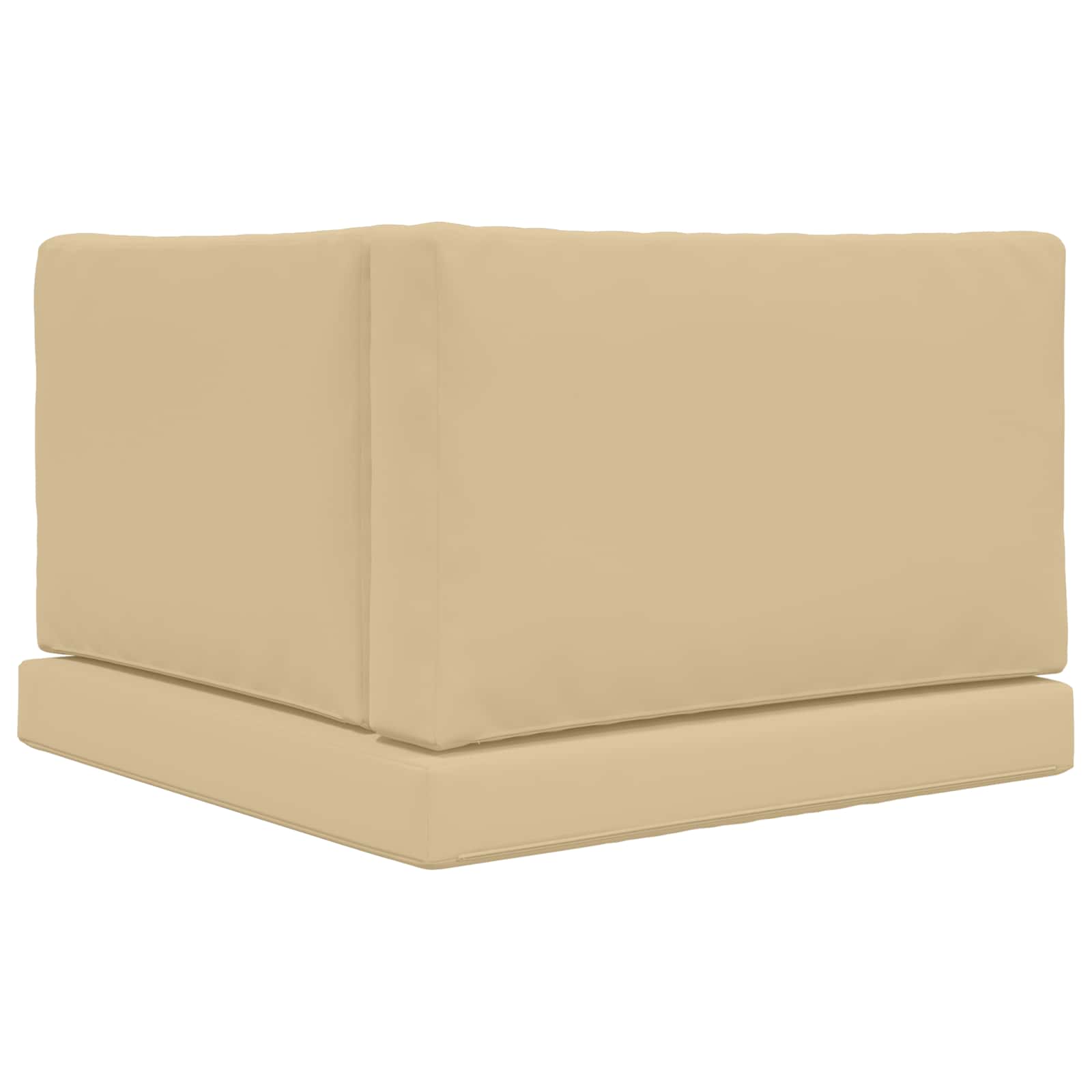 Cuscino per divano da esterno Poliestere Beige 80 x 80 cm