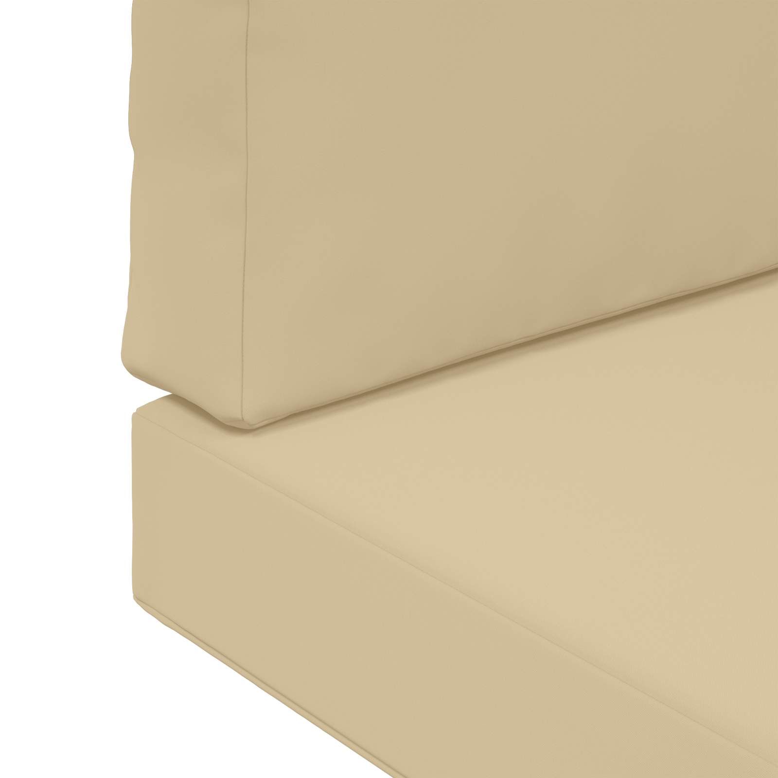 Cuscino per divano da esterno Poliestere Beige 80 x 80 cm