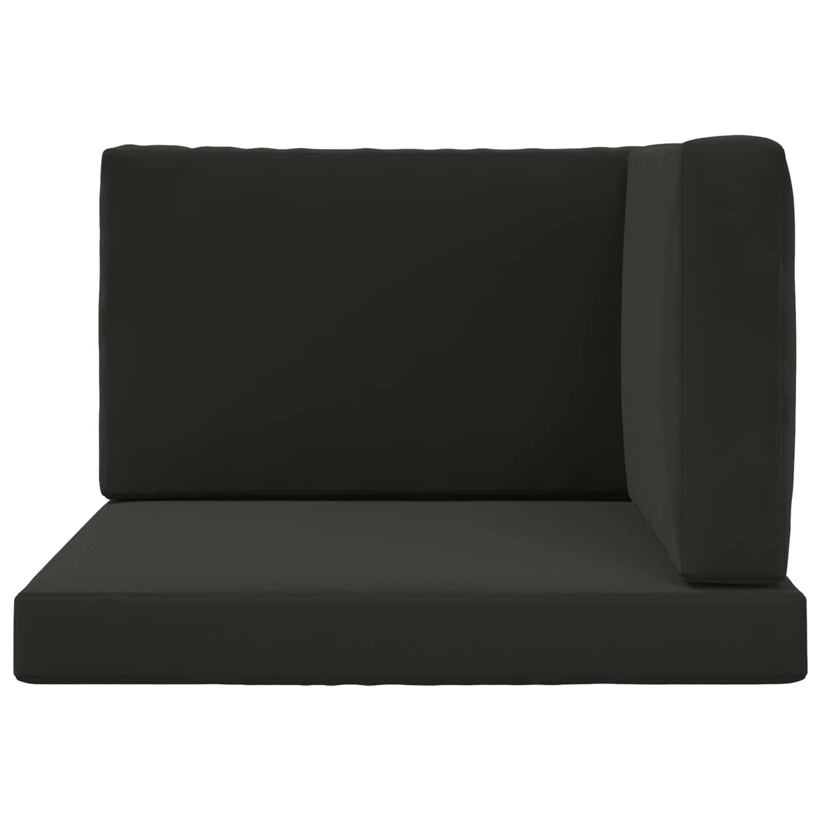 Cuscino per divano da esterno Poliestere Nero 80 x 80 cm