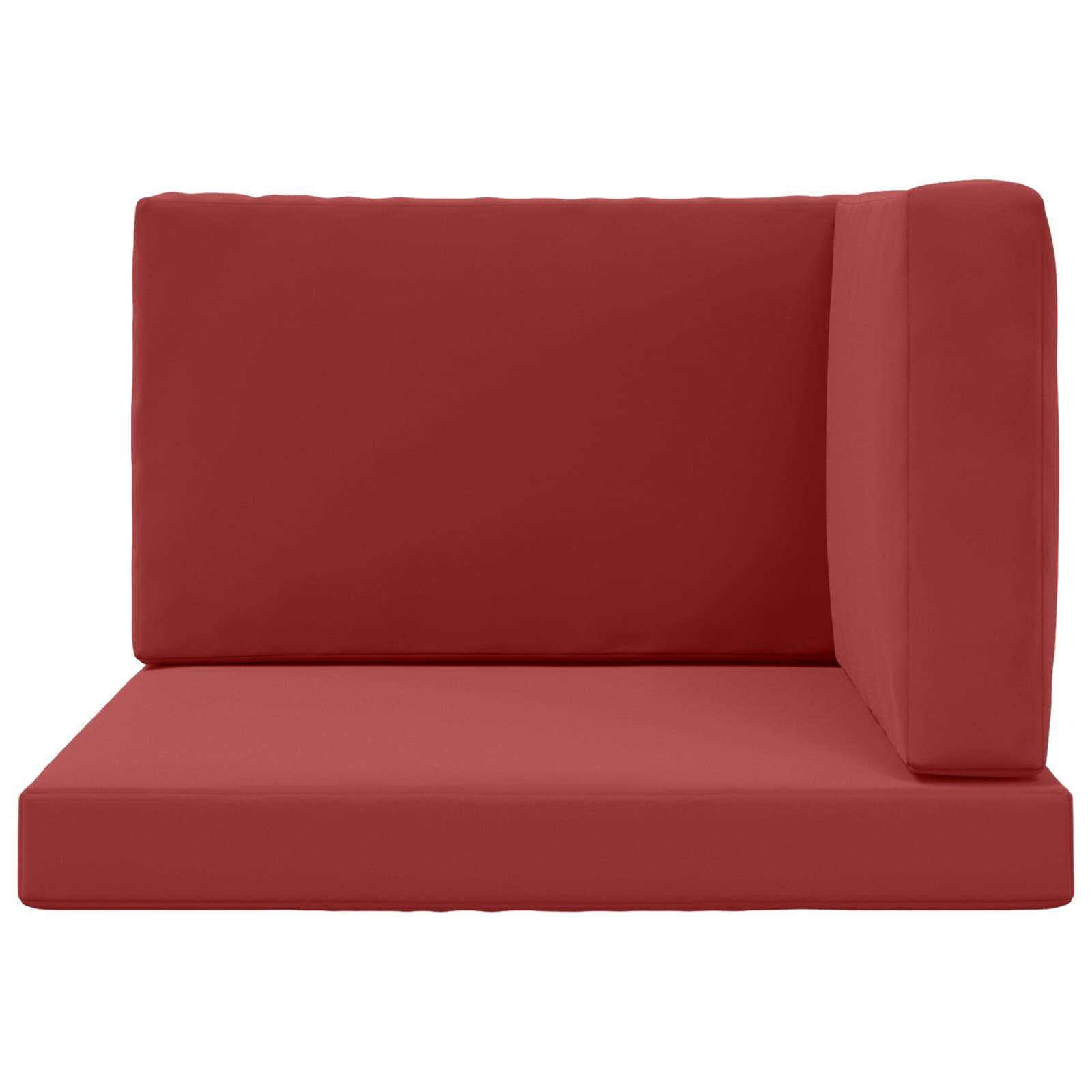 Cuscino per divano da esterno Poliestere Rosso vino 80 x 80 cm