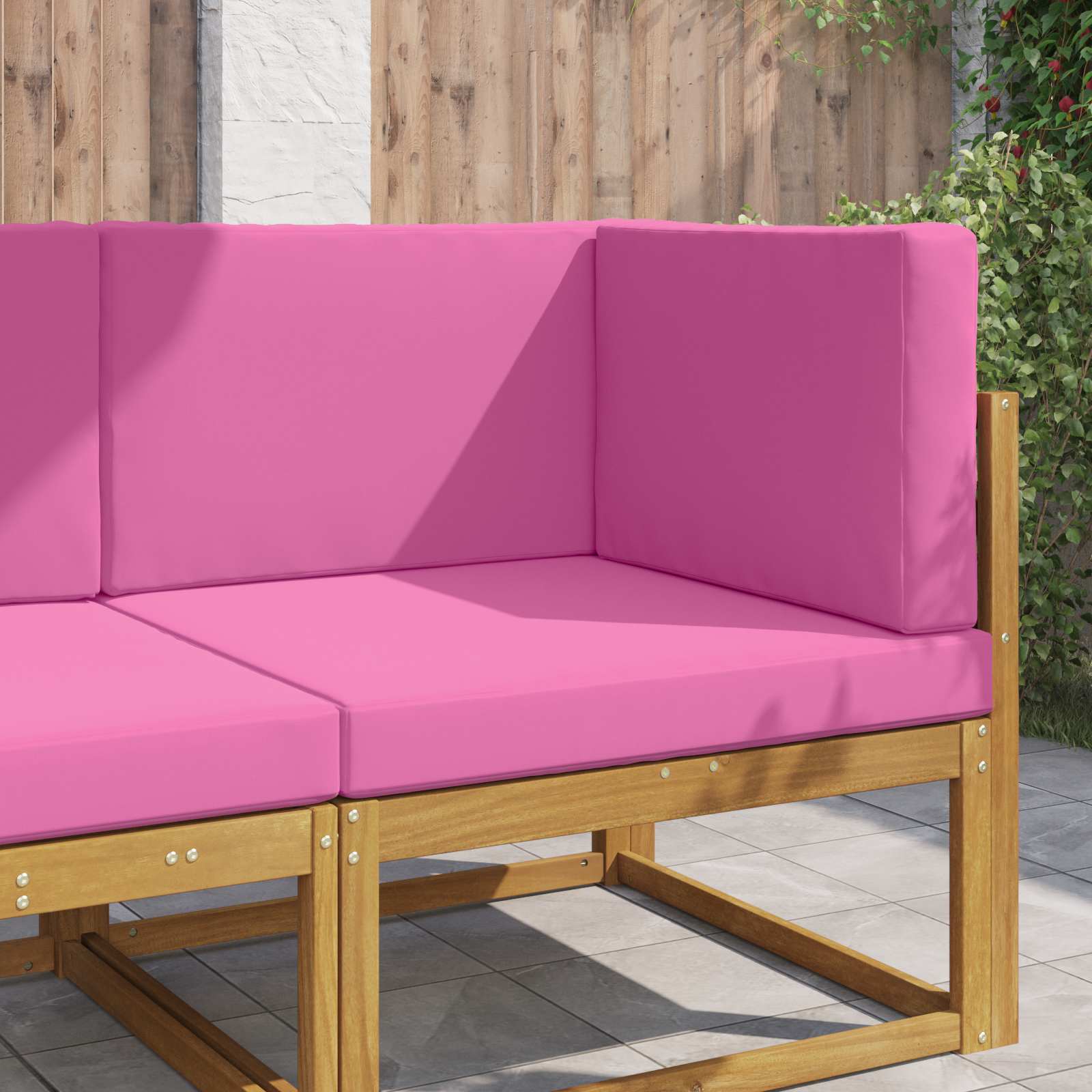 Cuscino per divano da esterno Poliestere Rosa 80 x 80 cm