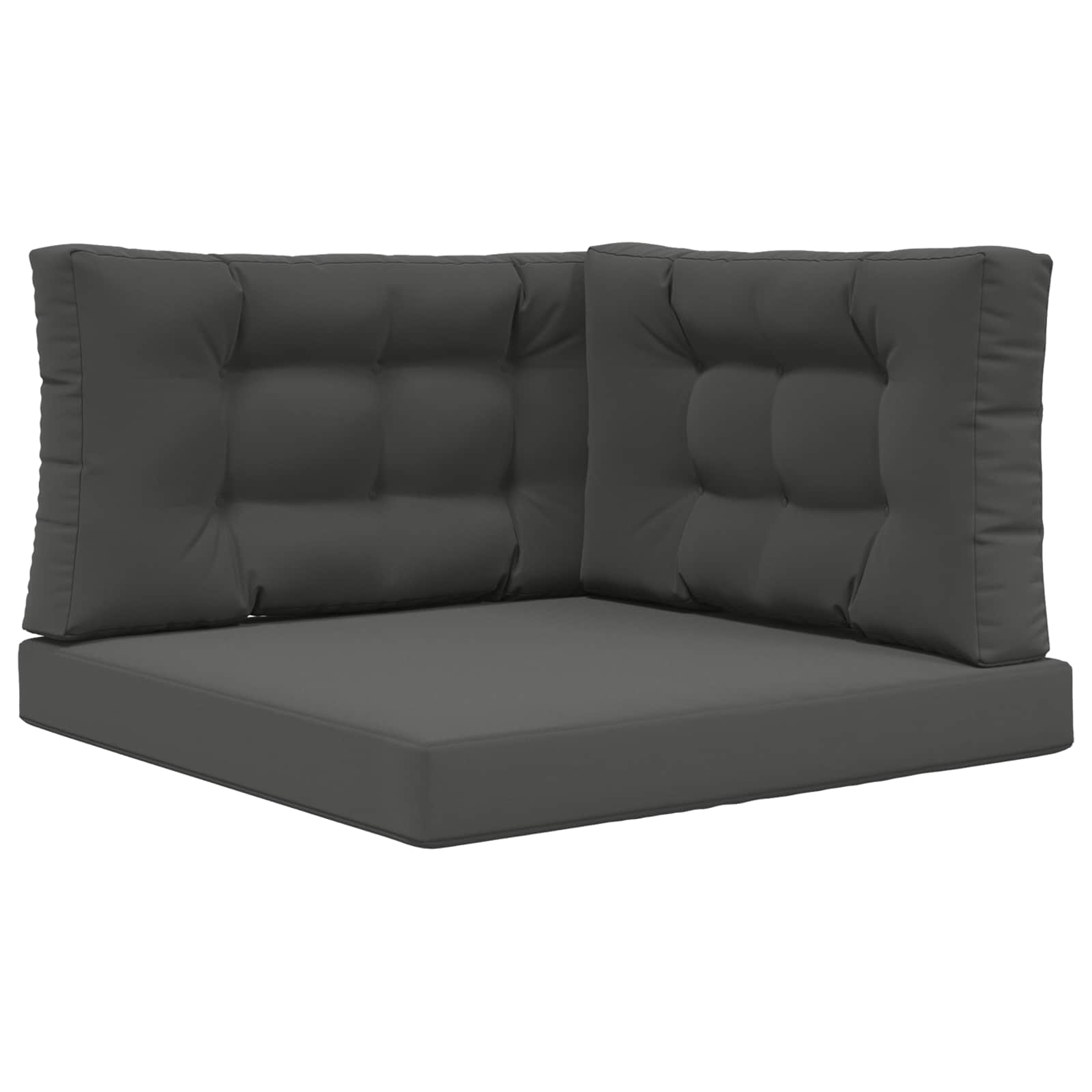 Cuscino per divano da esterno Poliestere Antracite 80 x 80 cm