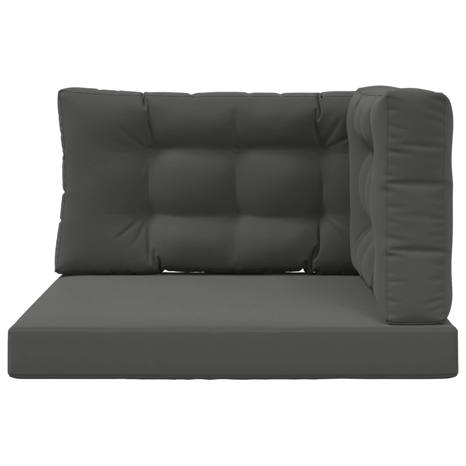 Cuscino per divano da esterno Poliestere Antracite 80 x 80 cm