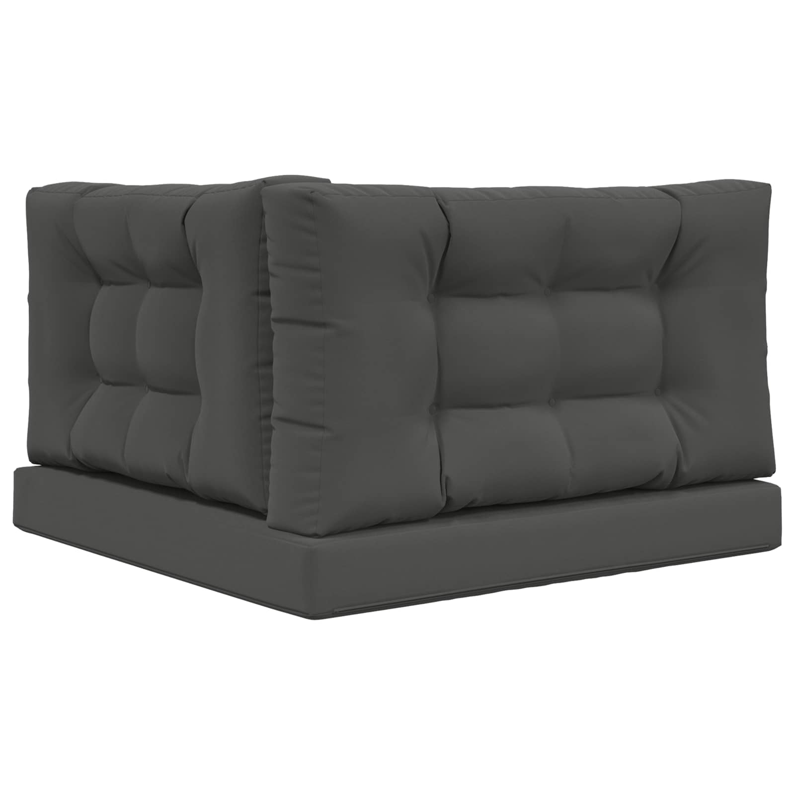 Cuscino per divano da esterno Poliestere Antracite 80 x 80 cm