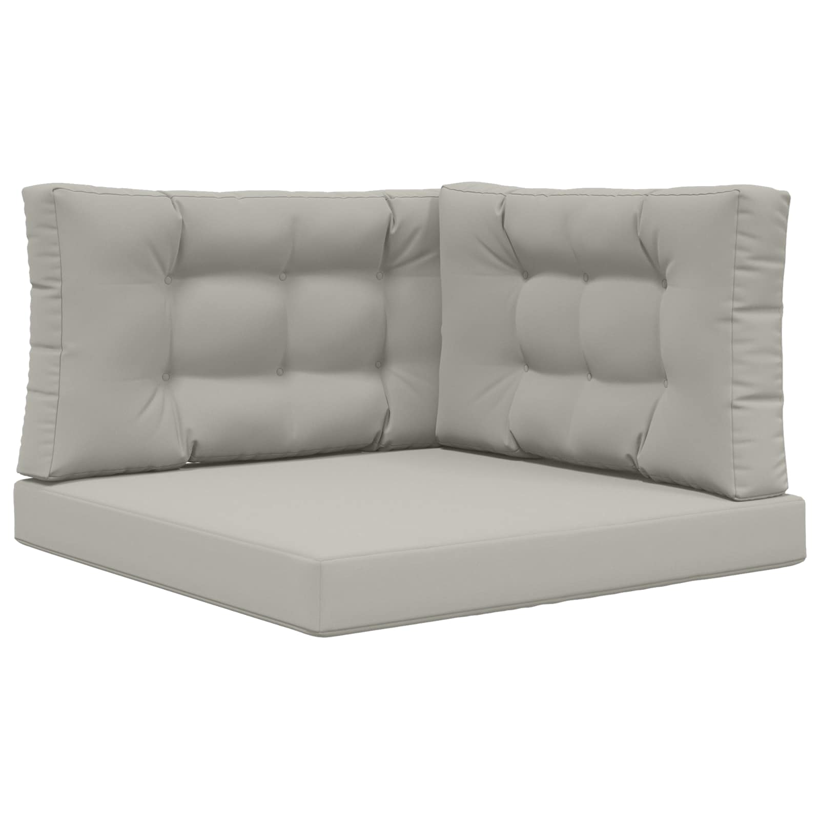 Cuscino per divano da esterno Poliestere Grigio 80 x 80 cm