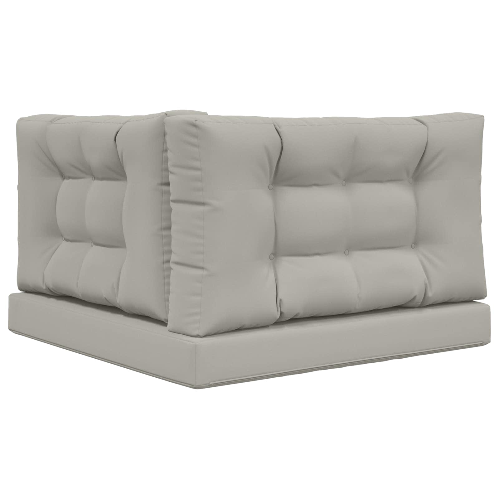Cuscino per divano da esterno Poliestere Grigio 80 x 80 cm