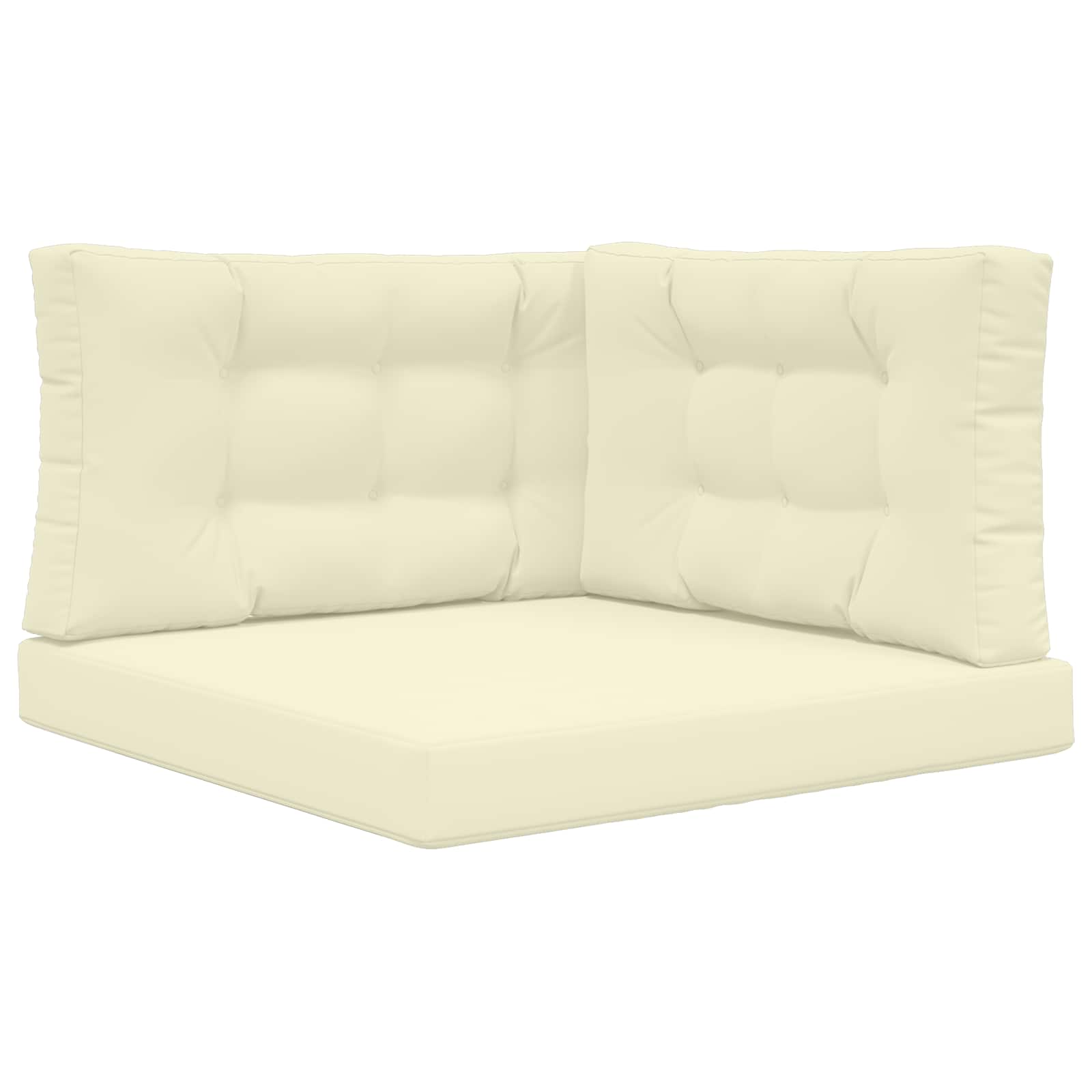 Cuscino per divano da esterno Poliestere Crema 80 x 80 cm