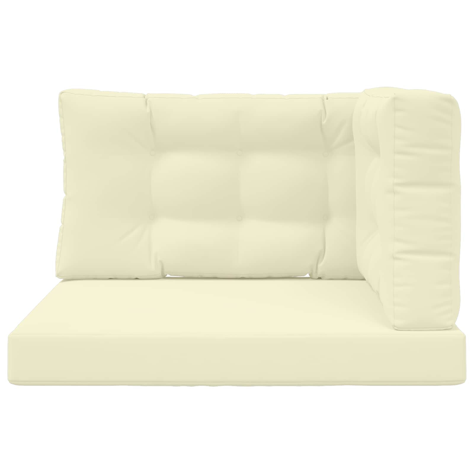 Cuscino per divano da esterno Poliestere Crema 80 x 80 cm