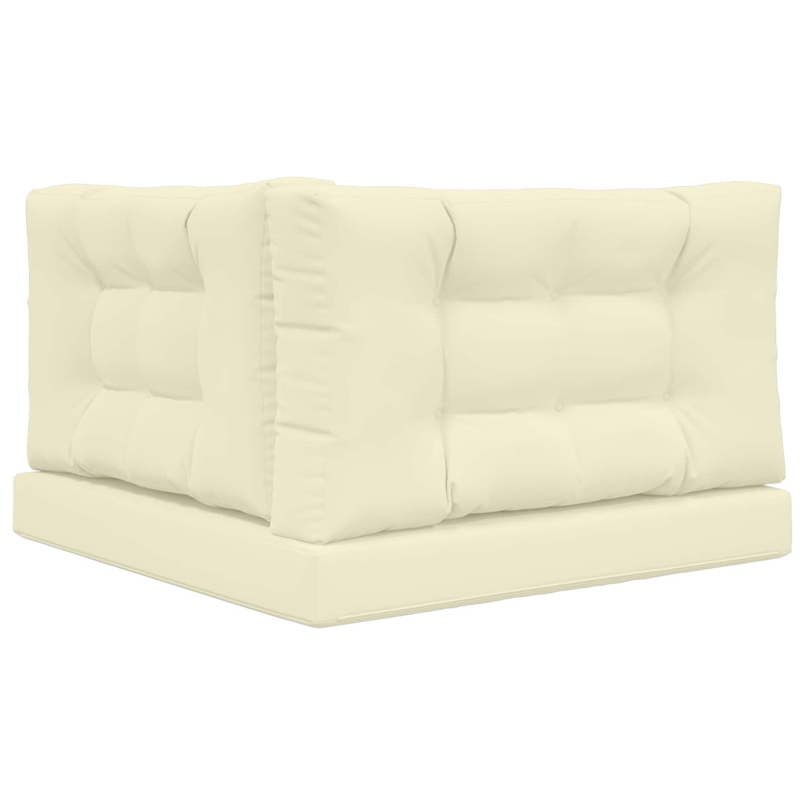Cuscino per divano da esterno Poliestere Crema 80 x 80 cm