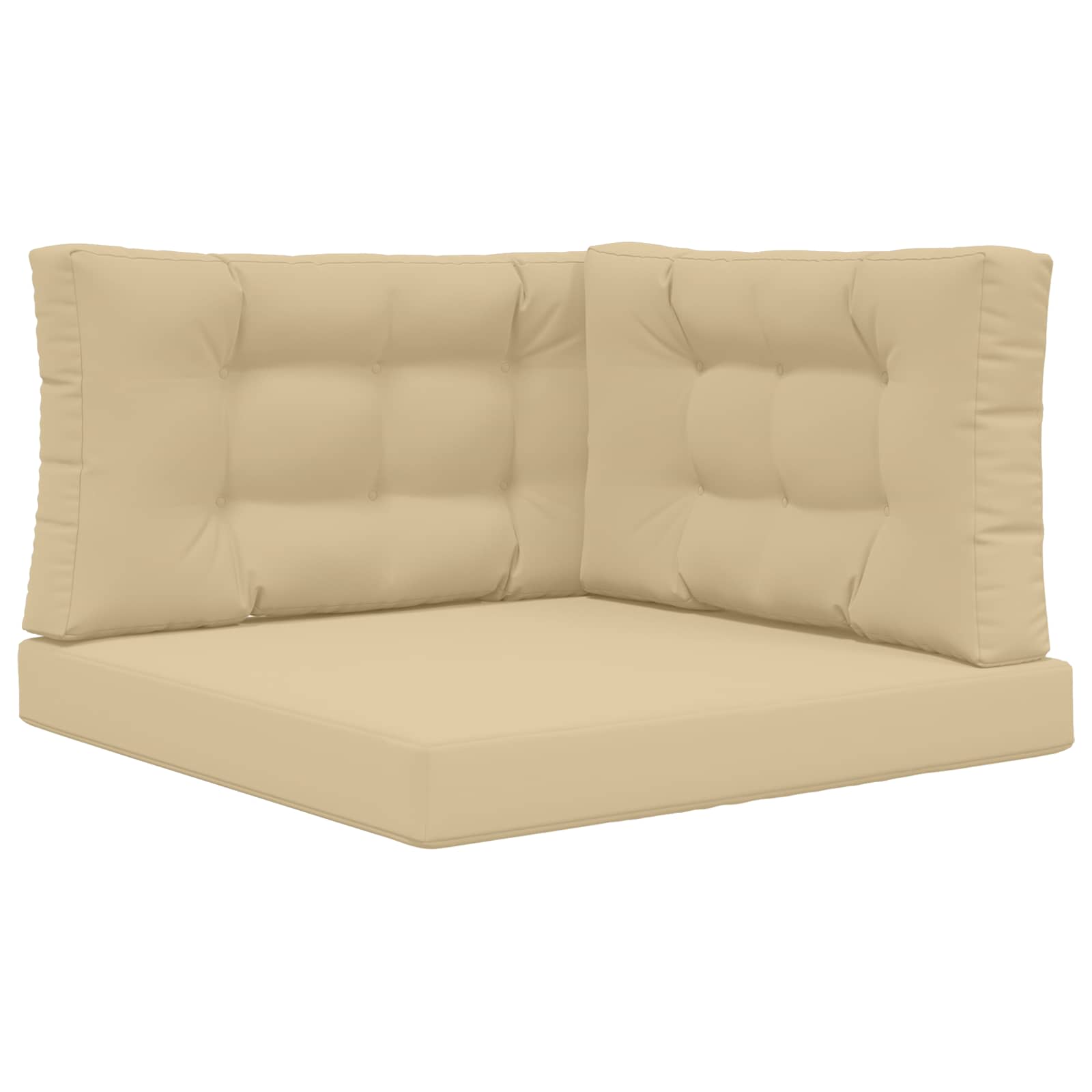 Cuscino per divano da esterno Poliestere Beige 80 x 80 cm