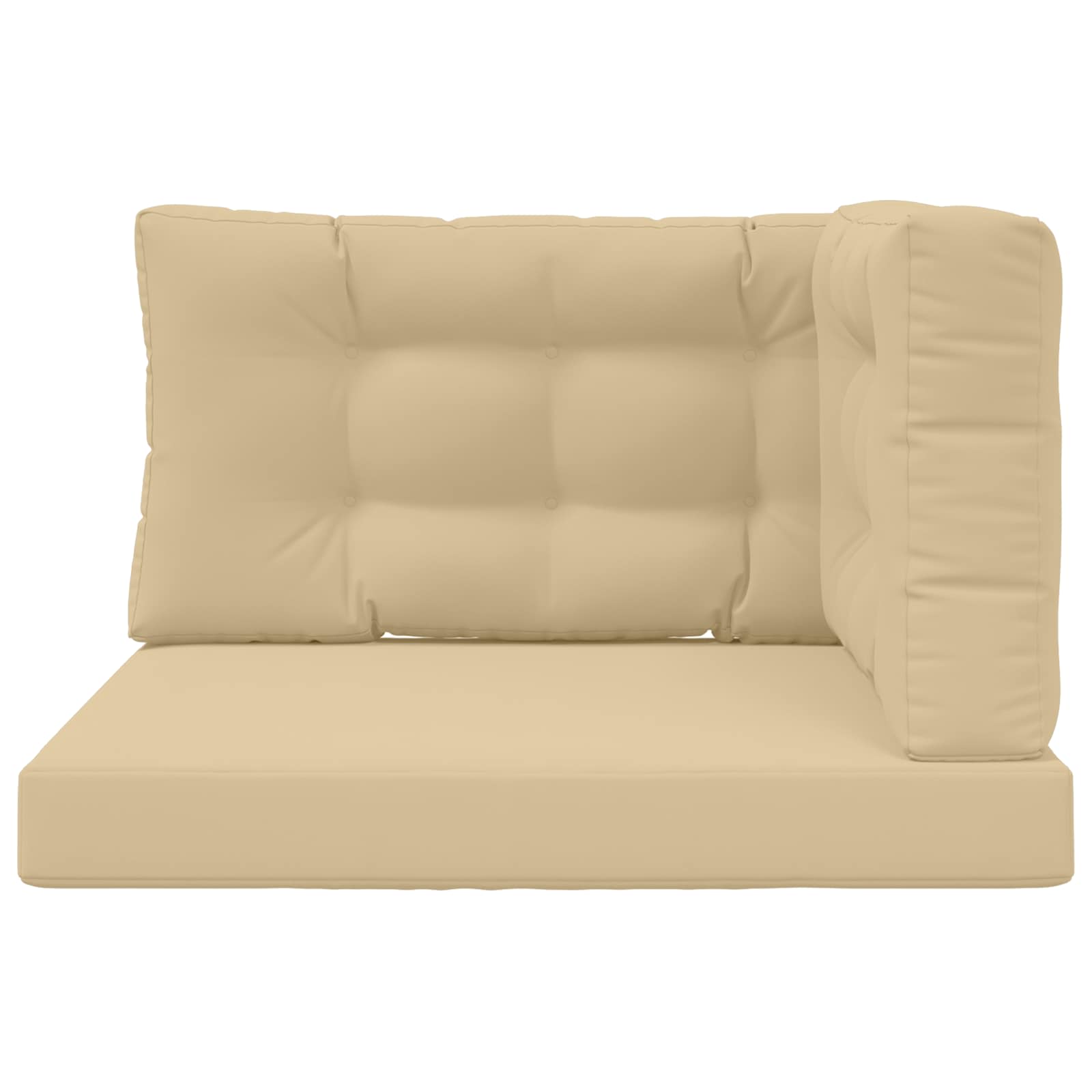 Cuscino per divano da esterno Poliestere Beige 80 x 80 cm