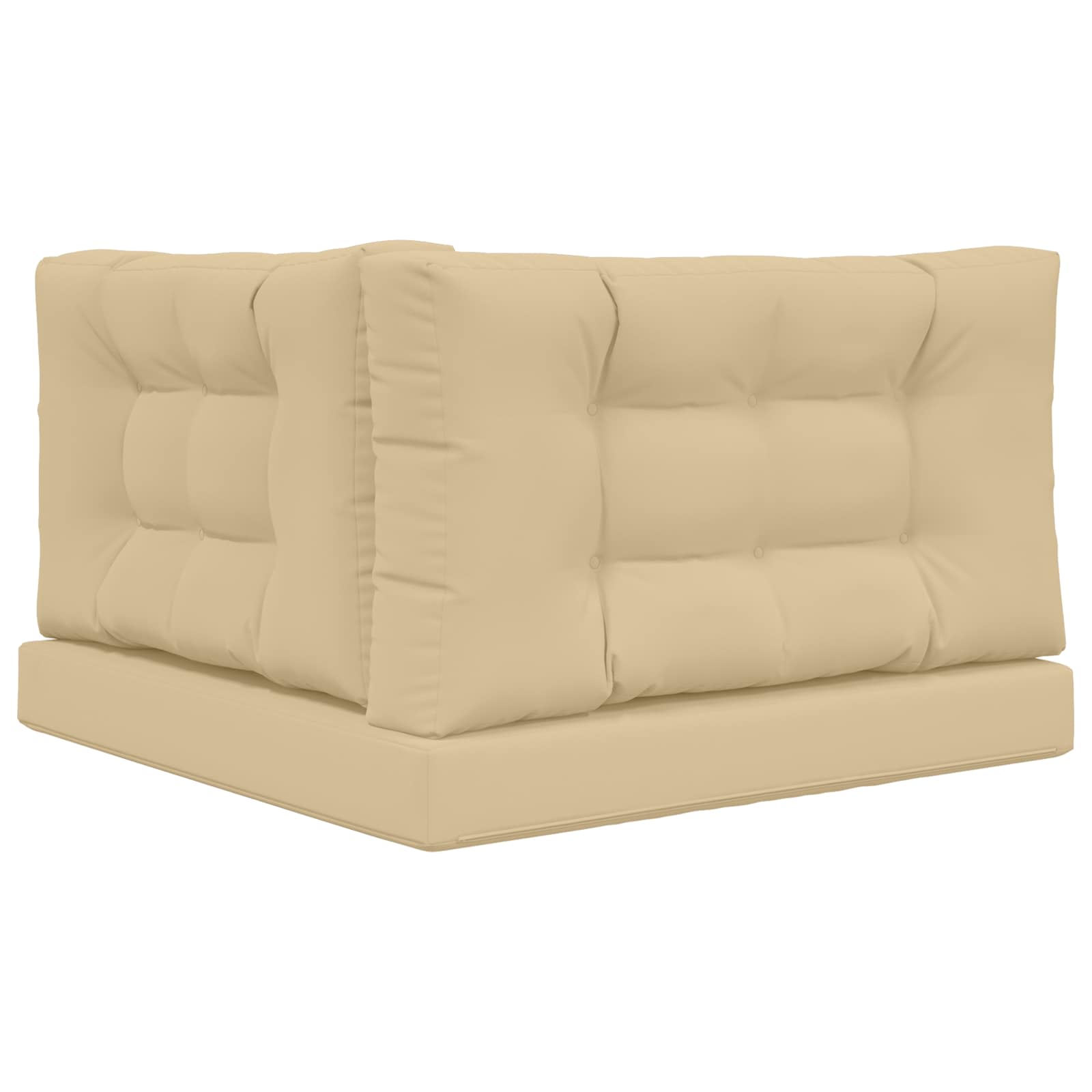Cuscino per divano da esterno Poliestere Beige 80 x 80 cm