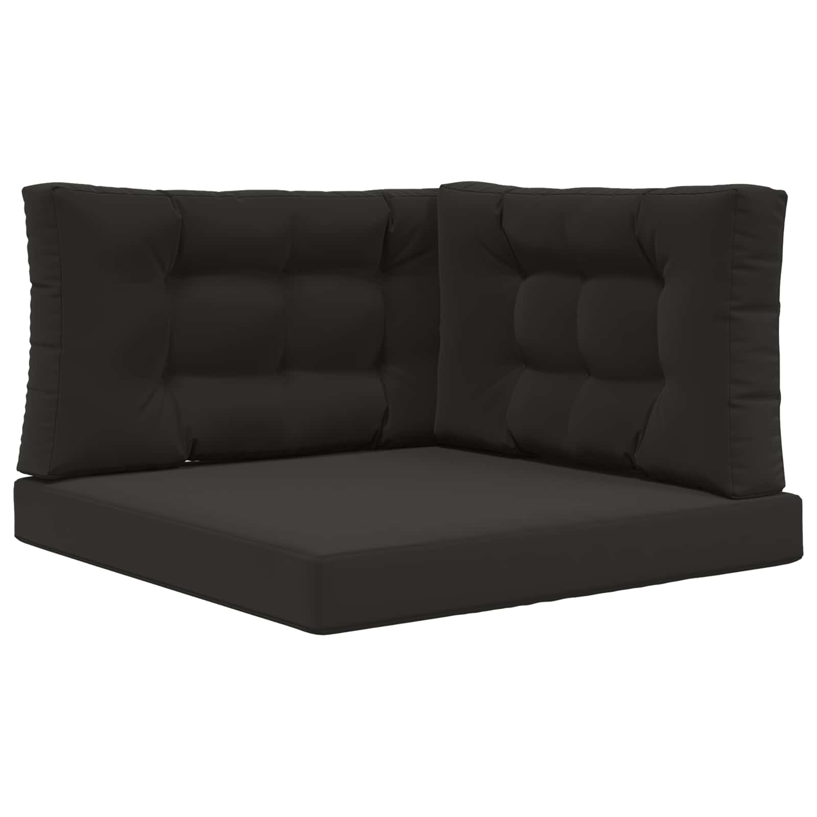 Cuscino per divano da esterno Poliestere Nero 80 x 80 cm