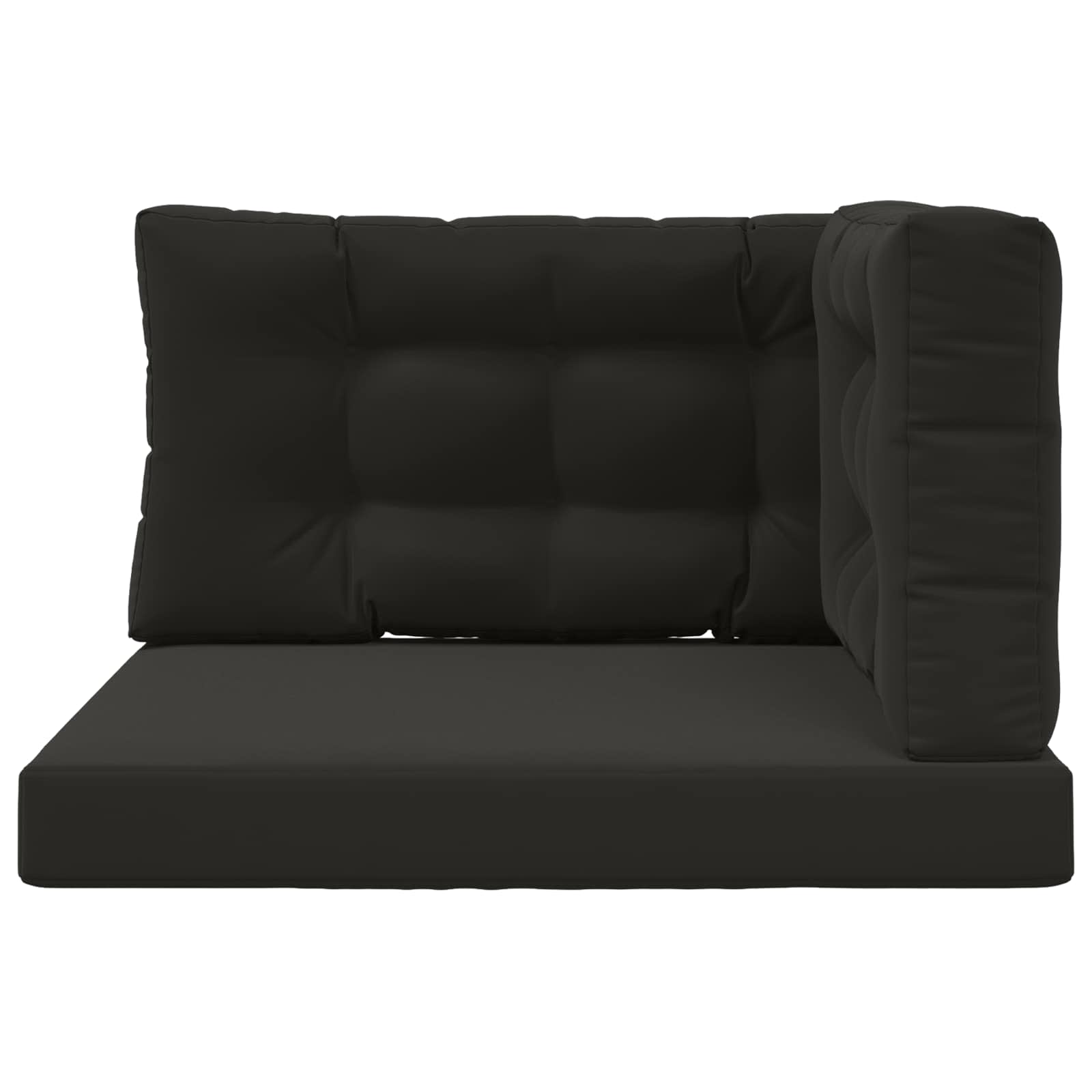 Cuscino per divano da esterno Poliestere Nero 80 x 80 cm