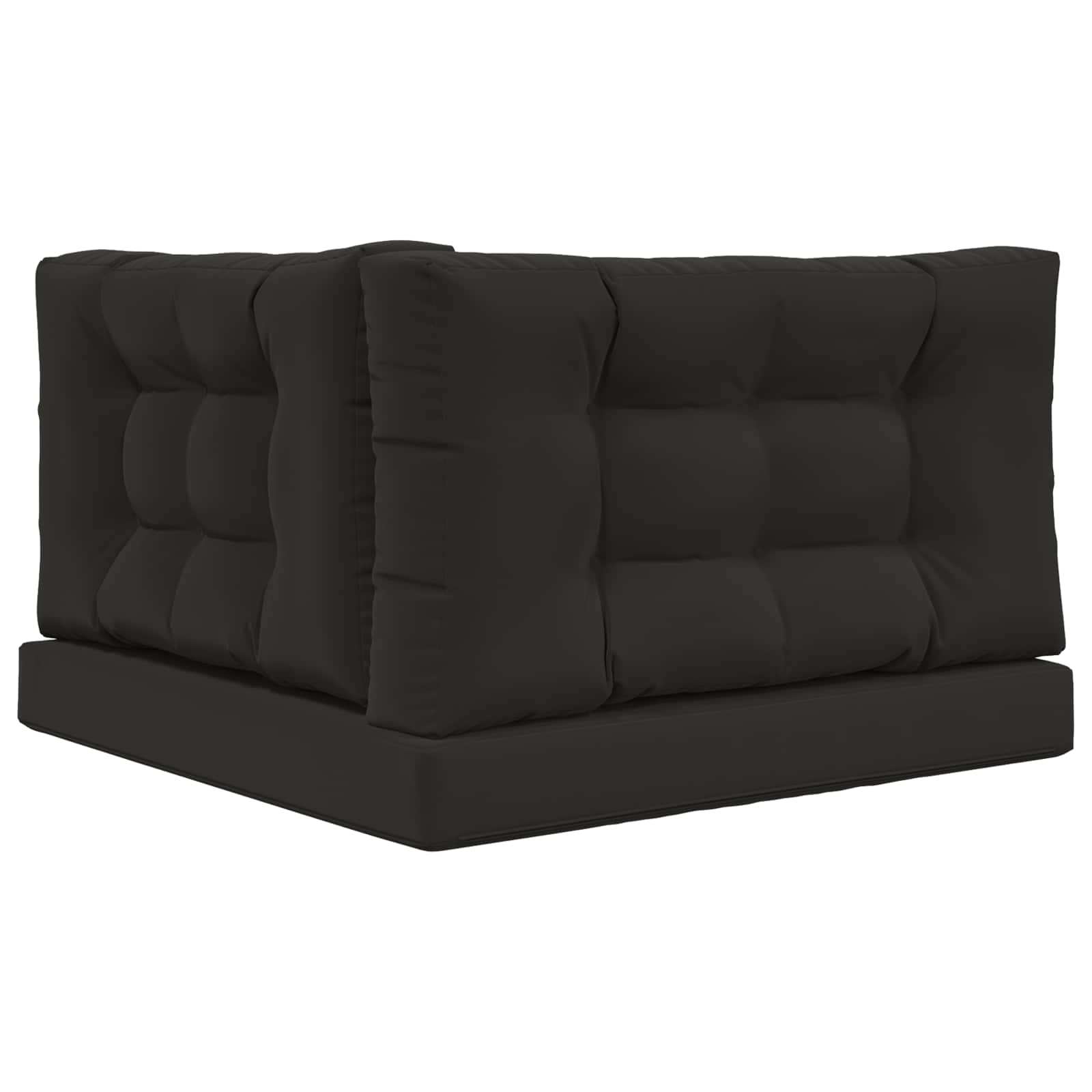 Cuscino per divano da esterno Poliestere Nero 80 x 80 cm