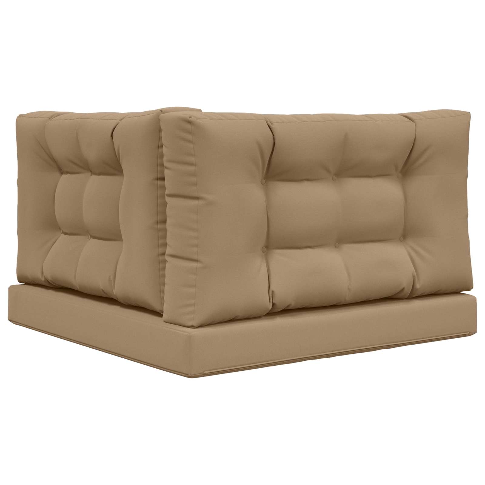 Cuscino per divano da esterno Poliestere Tortora 80 x 80 cm