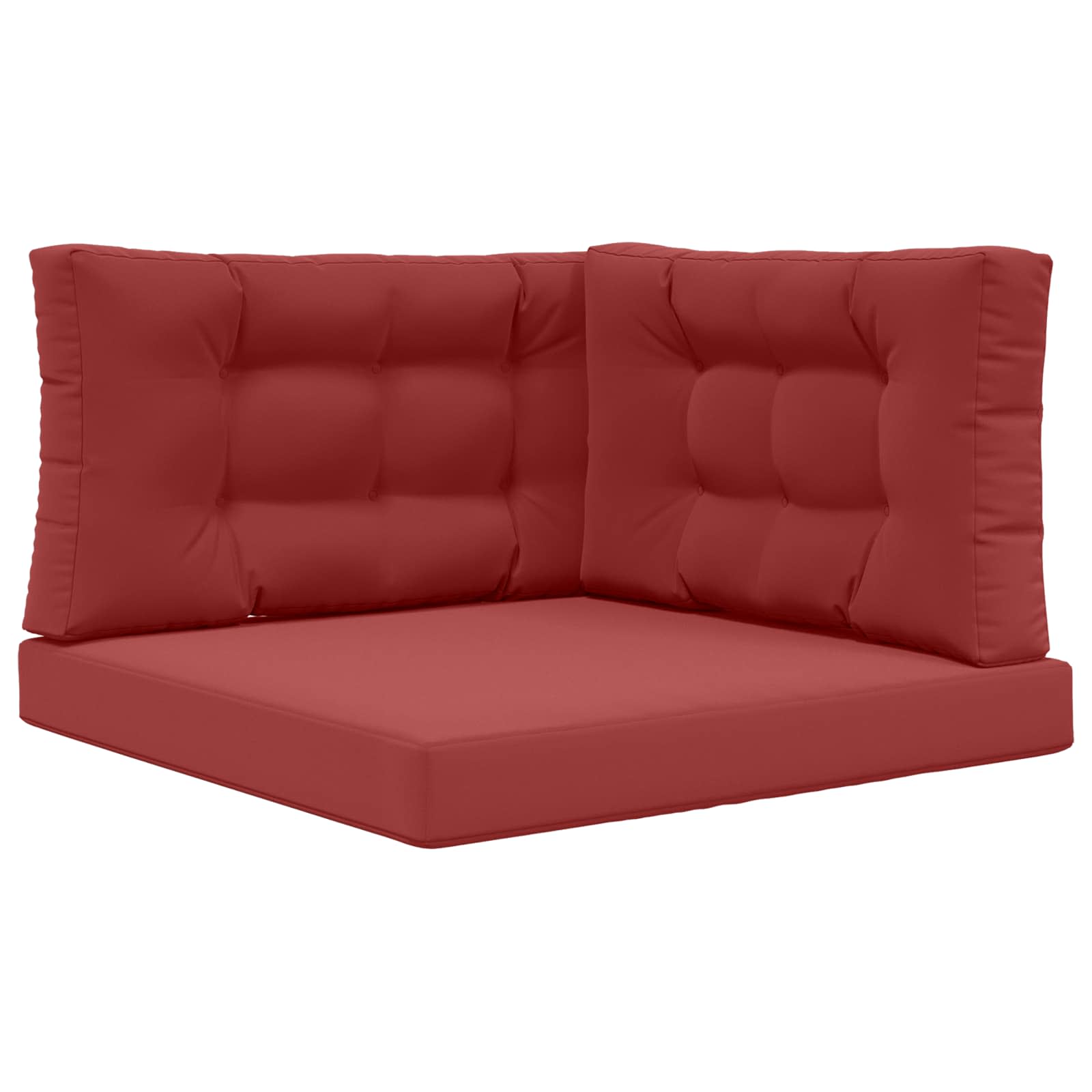 Cuscino per divano da esterno Poliestere Rosso vino 80 x 80 cm