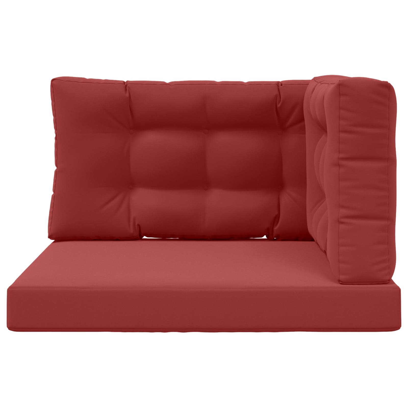 Cuscino per divano da esterno Poliestere Rosso vino 80 x 80 cm