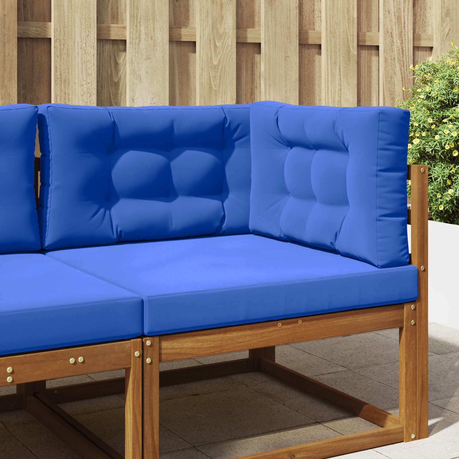 Cuscino per divano da esterno Poliestere Blu Reale 80 x 80 cm