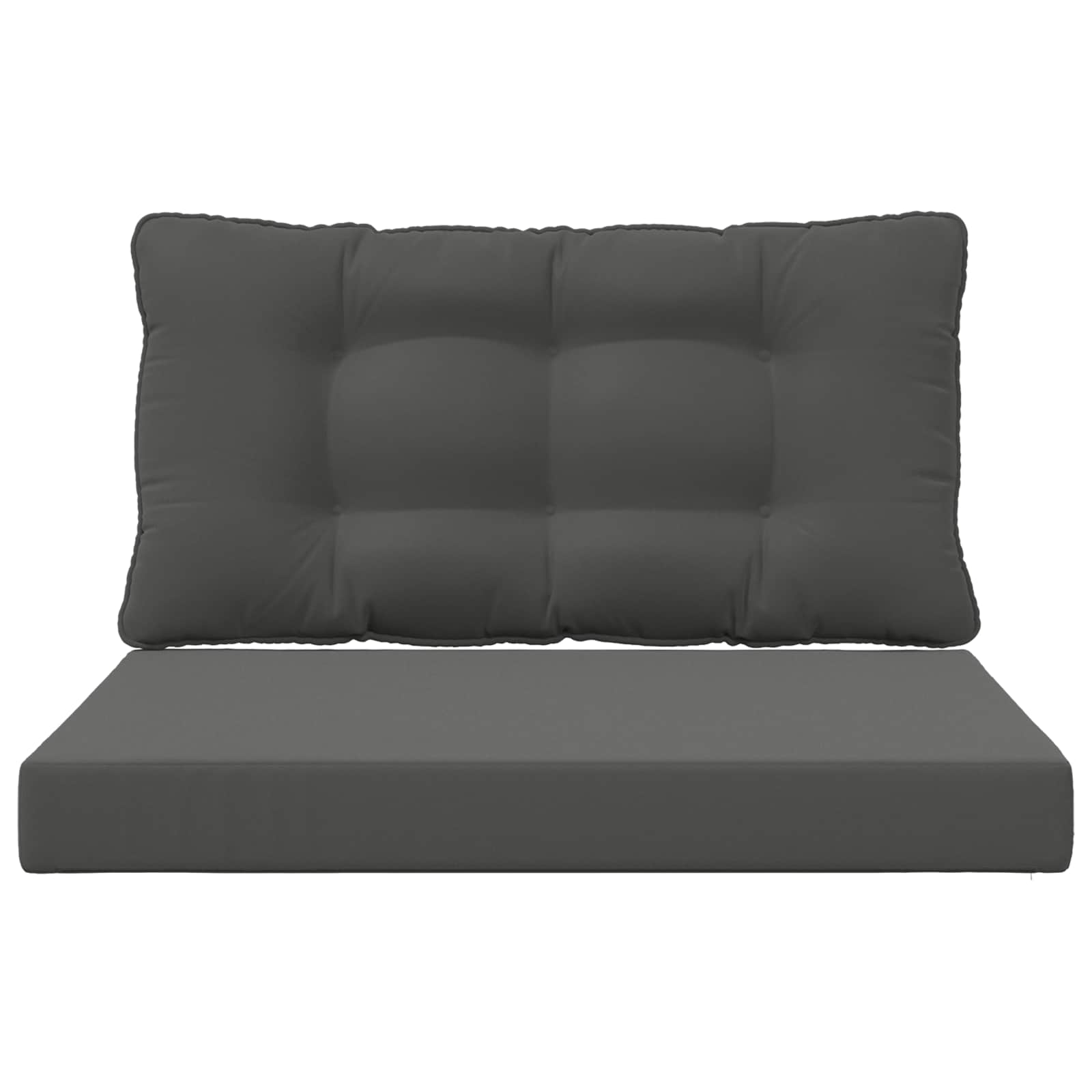 Cuscino per divano da esterno Poliestere Antracite 80 x 68,5 cm