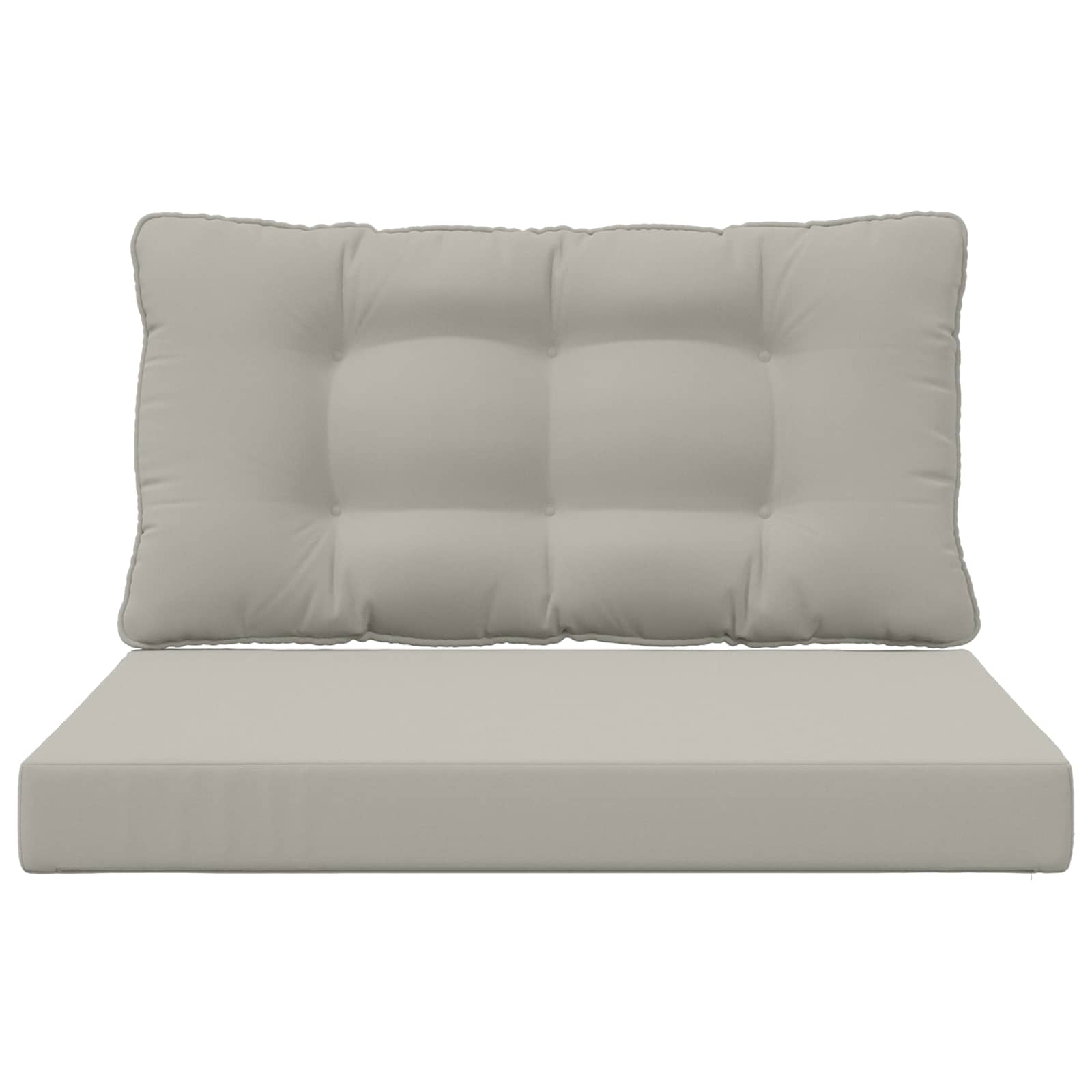 Cuscino per divano da esterno Poliestere Grigio 80 x 68,5 cm