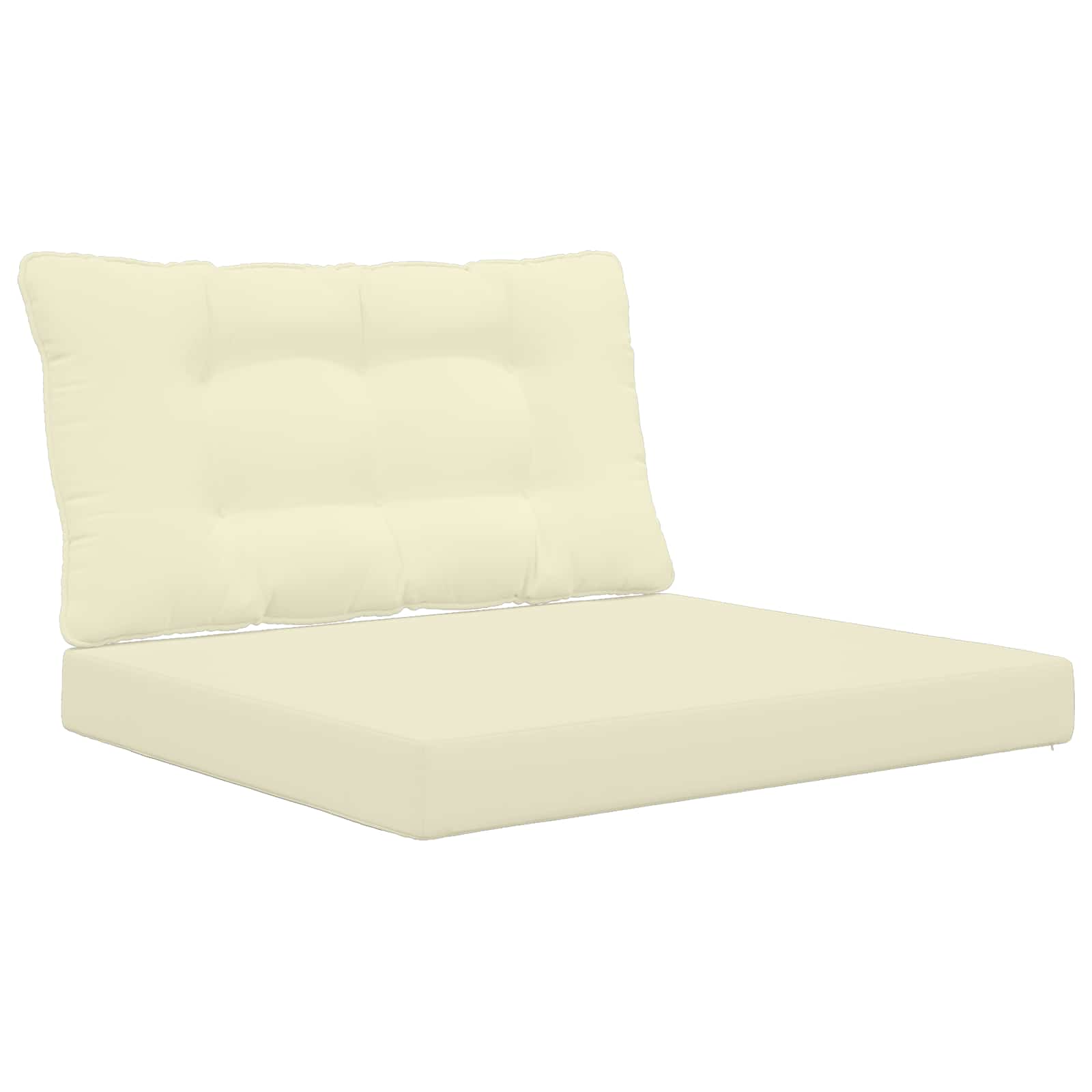 Cuscino per divano da esterno Poliestere Crema 80 x 68,5 cm