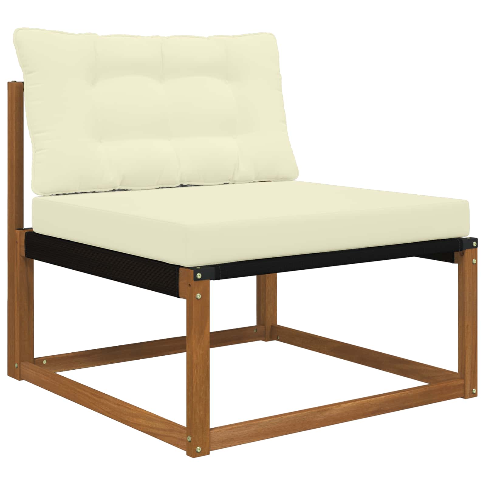 Cuscino per divano da esterno Poliestere Crema 80 x 68,5 cm