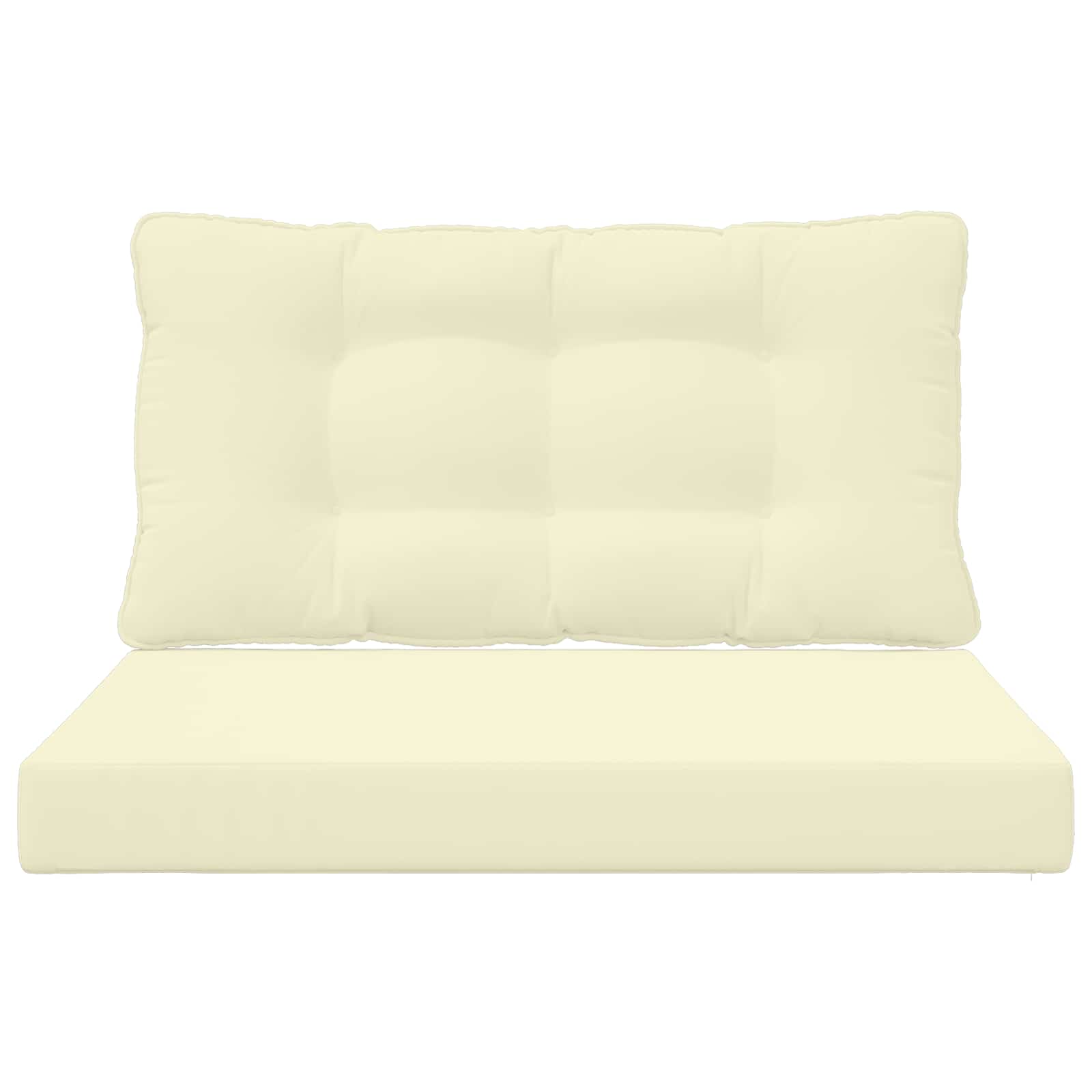 Cuscino per divano da esterno Poliestere Crema 80 x 68,5 cm