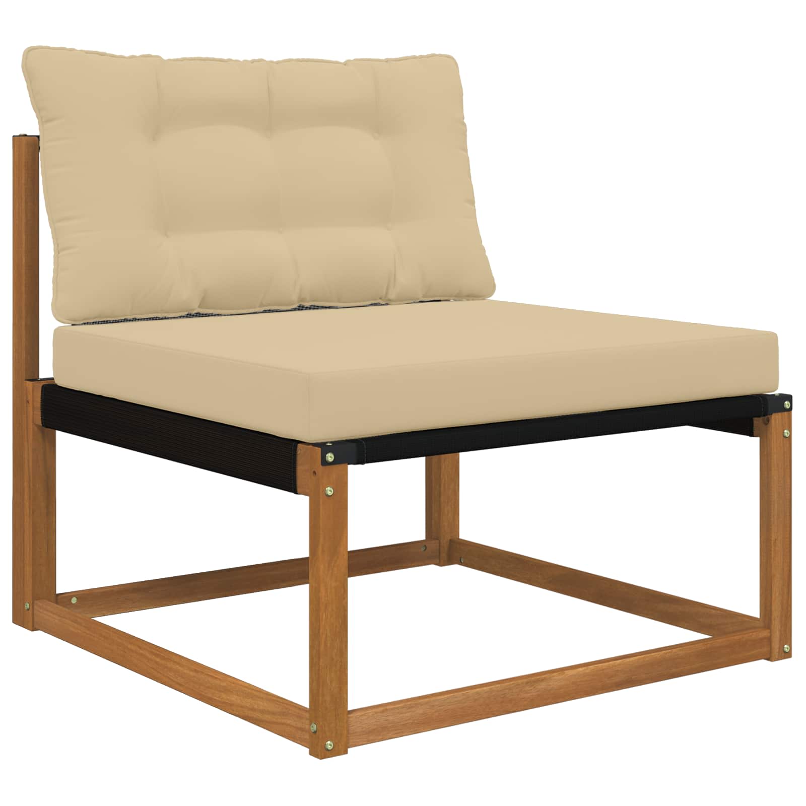 Cuscino per divano da esterno Poliestere Beige 80 x 68,5 cm