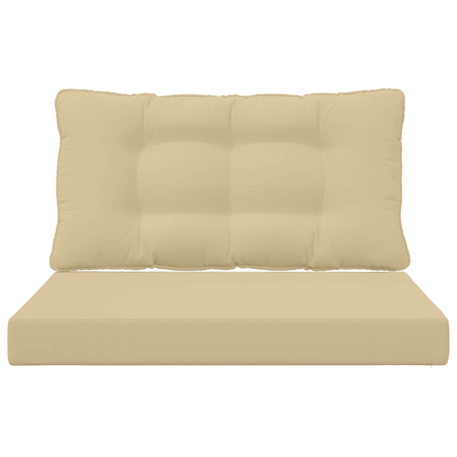 Cuscino per divano da esterno Poliestere Beige 80 x 68,5 cm