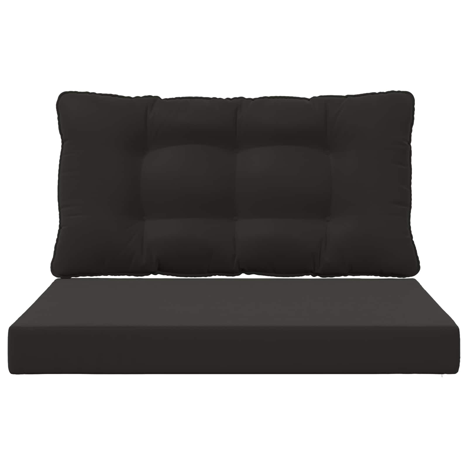 Cuscino per divano da esterno Poliestere Nero 80 x 68,5 cm
