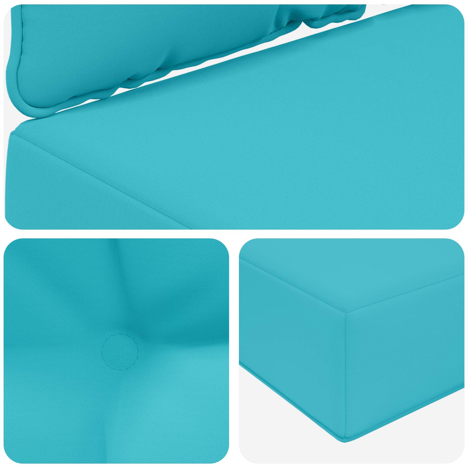 Cuscino per divano da esterno Poliestere Turchese 80 x 68,5 cm
