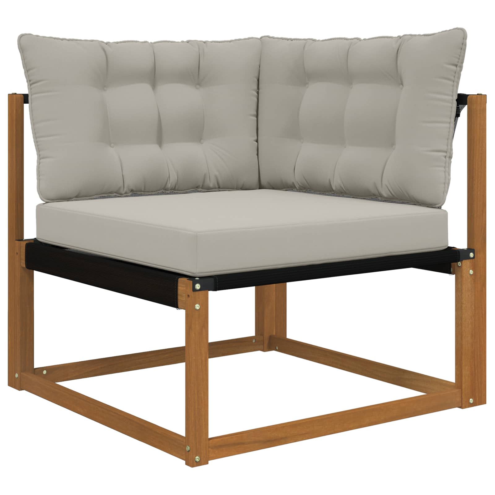 Cuscino per divano da esterno Poliestere Grigio 68,5 x 68,5 cm