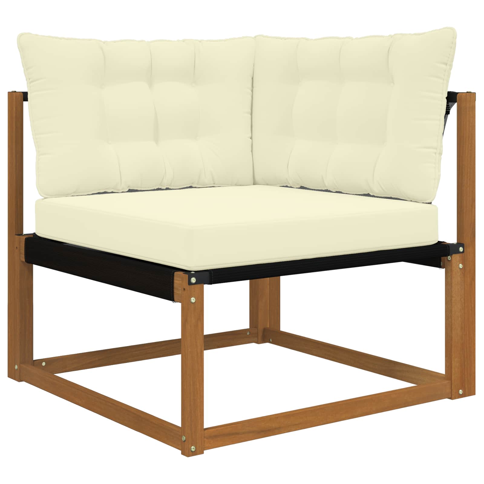 Cuscino per divano da esterno Poliestere Crema 68,5 x 68,5 cm