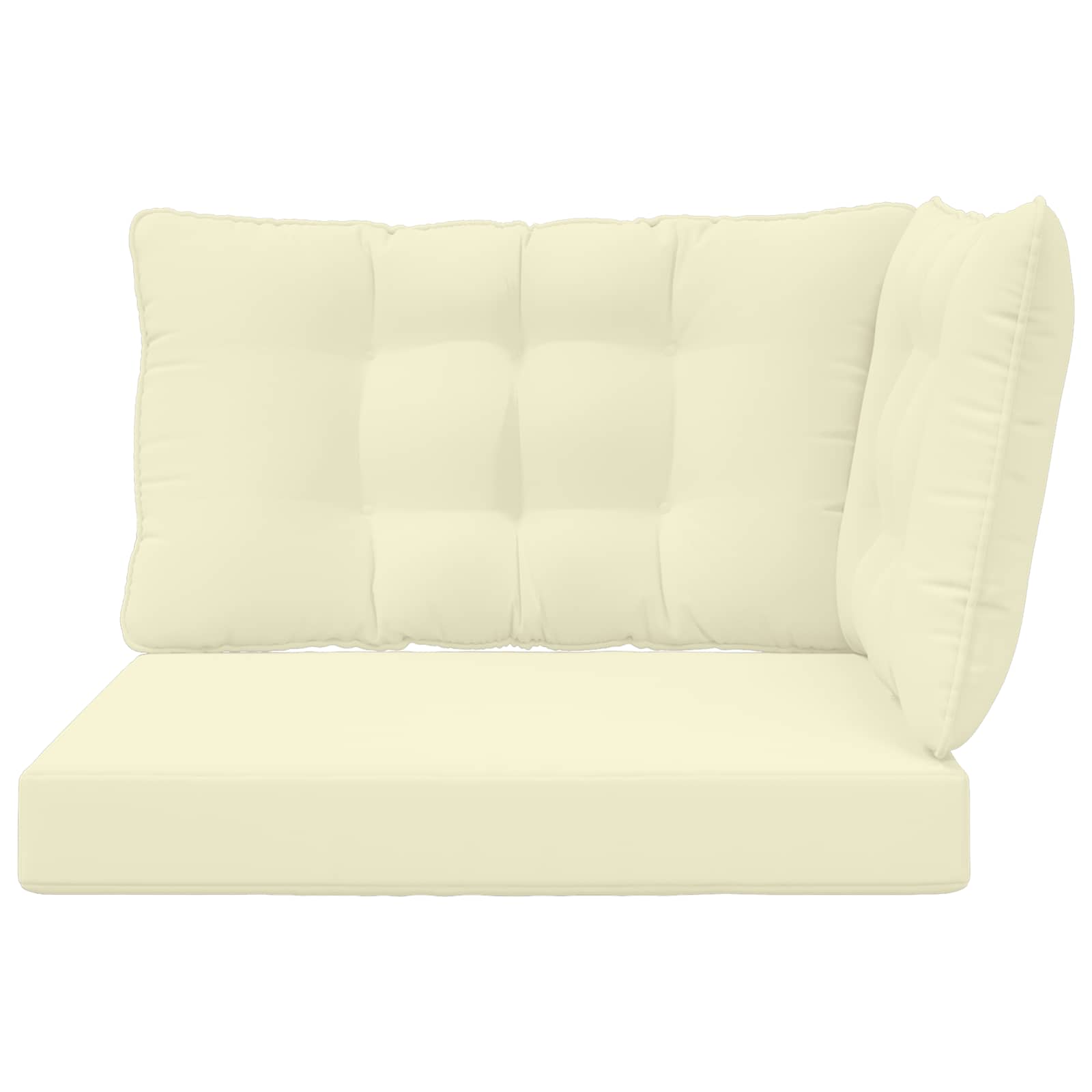 Cuscino per divano da esterno Poliestere Crema 68,5 x 68,5 cm