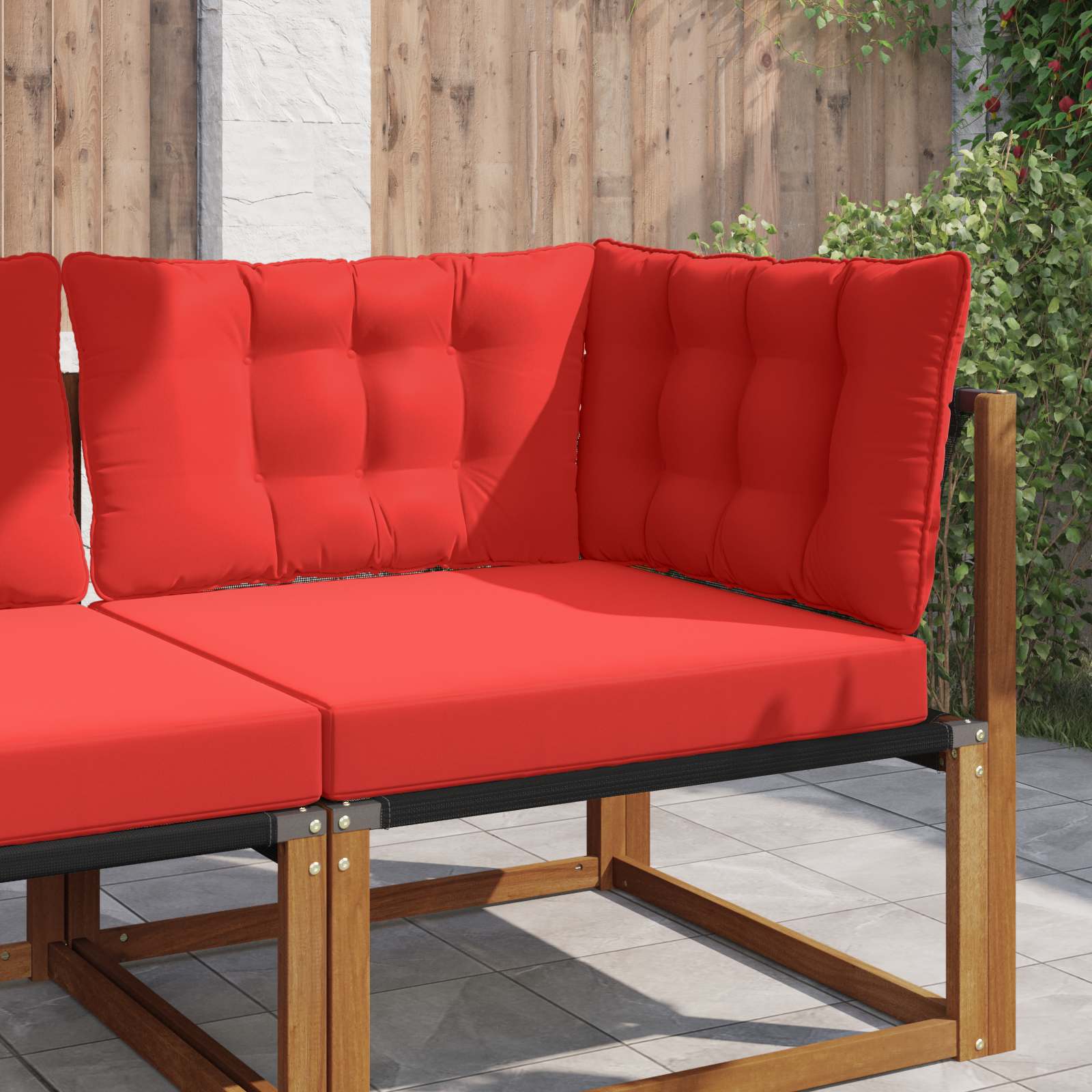 Cuscino per divano da esterno Poliestere Rosso 68,5 x 68,5 cm