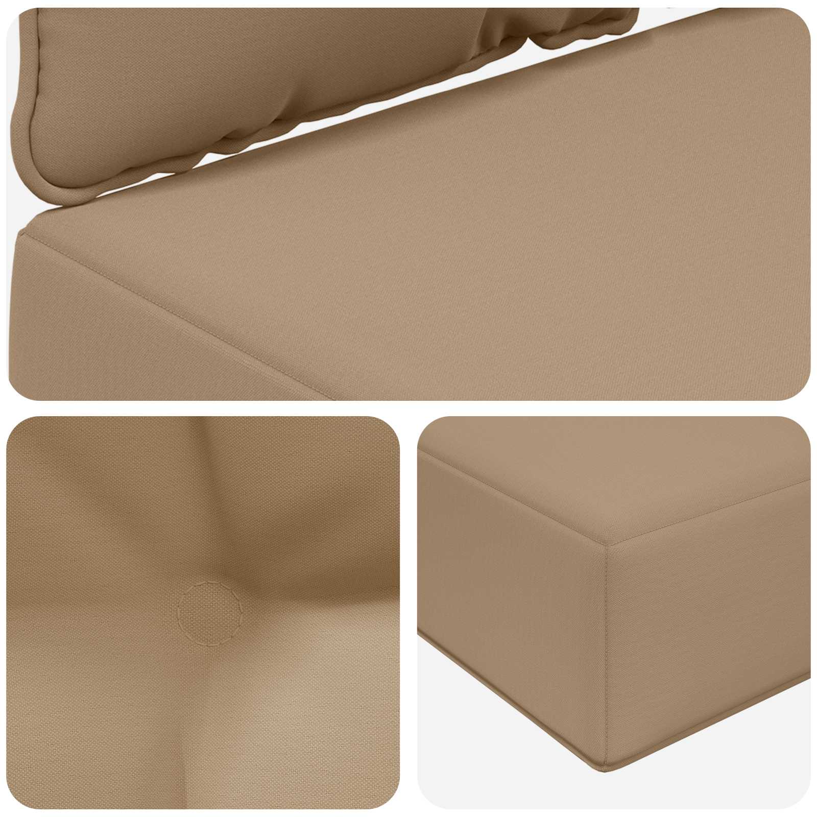 Cuscino per divano da esterno Poliestere Tortora 68,5 x 68,5 cm