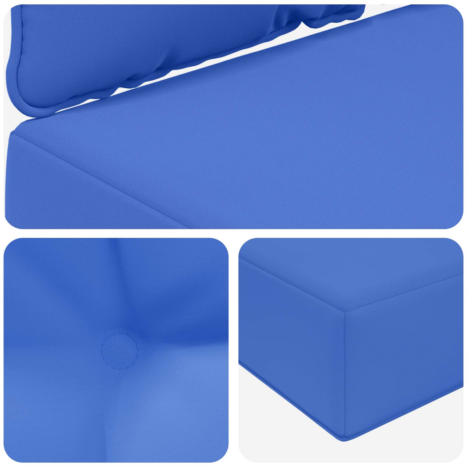Cuscino per divano da esterno Poliestere Blu Reale