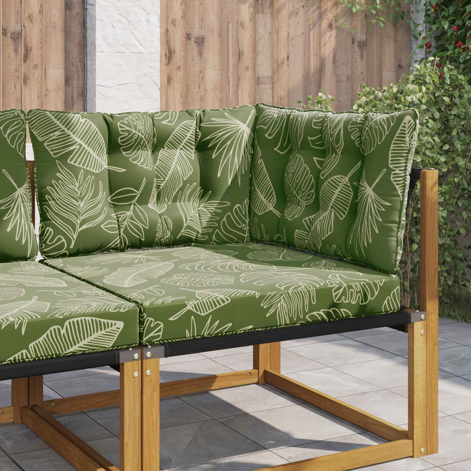 Cuscino per divano da esterno Poliestere Design a foglia