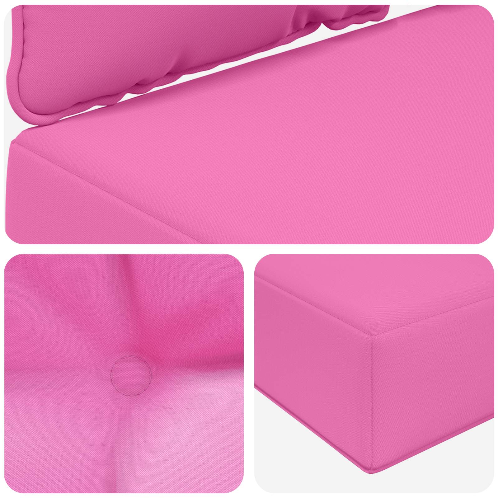 Cuscino per divano da esterno Poliestere Rosa 68,5 x 68,5 cm