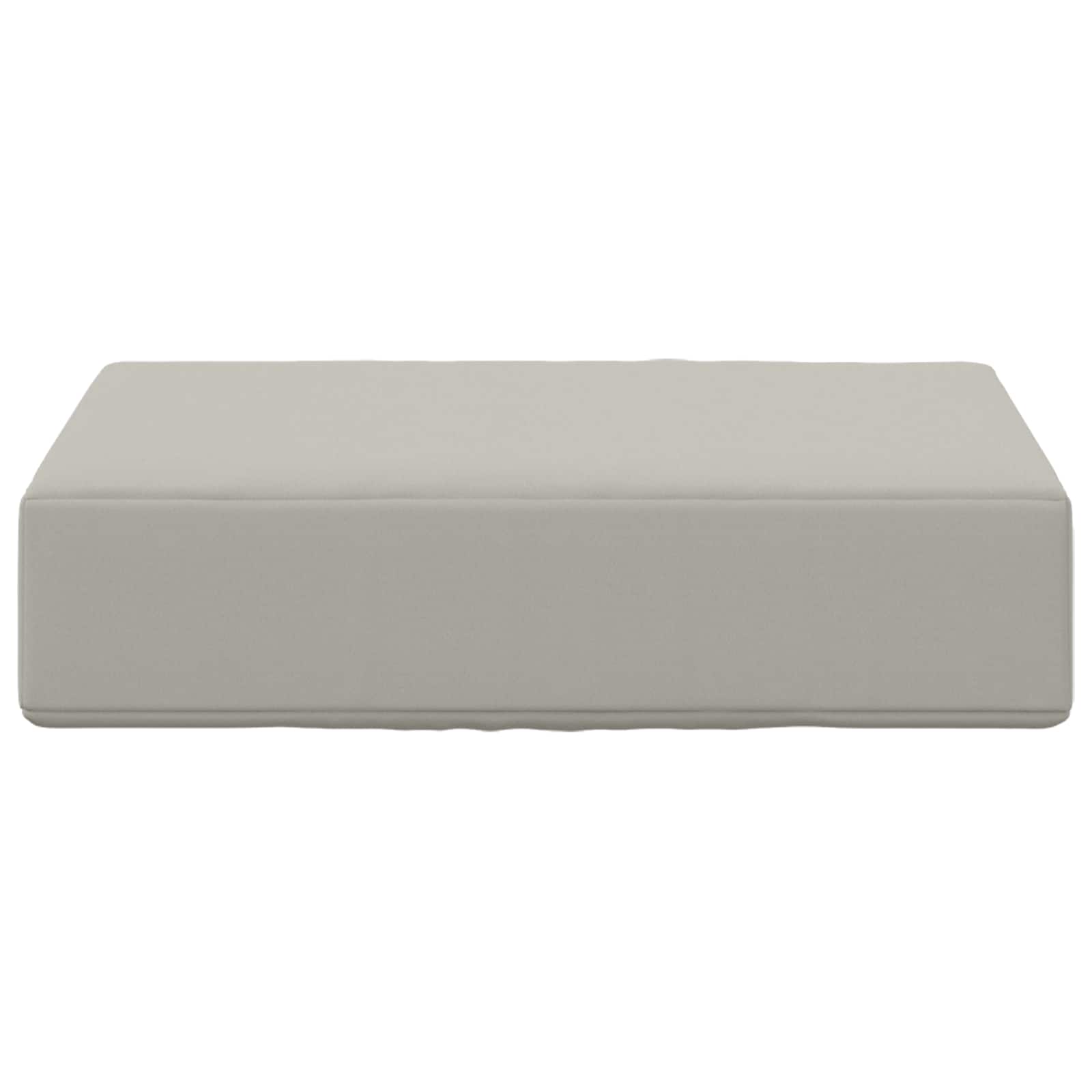 Cuscino da Sedia Esterno 100% Poliestere Grigio 40 x 40 x 8 cm
